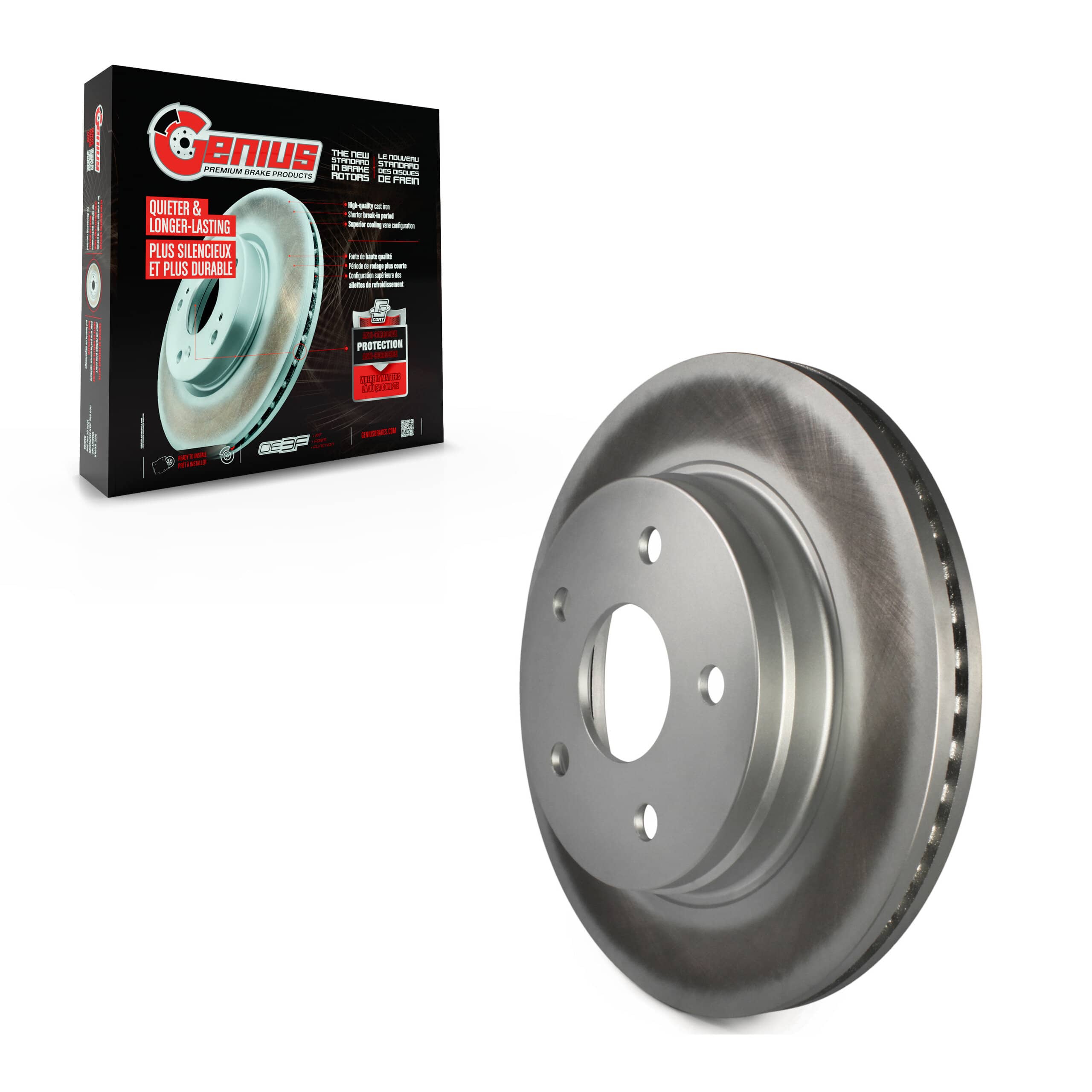 Genius - GCR-780073 - Front Disc Brake Rotor