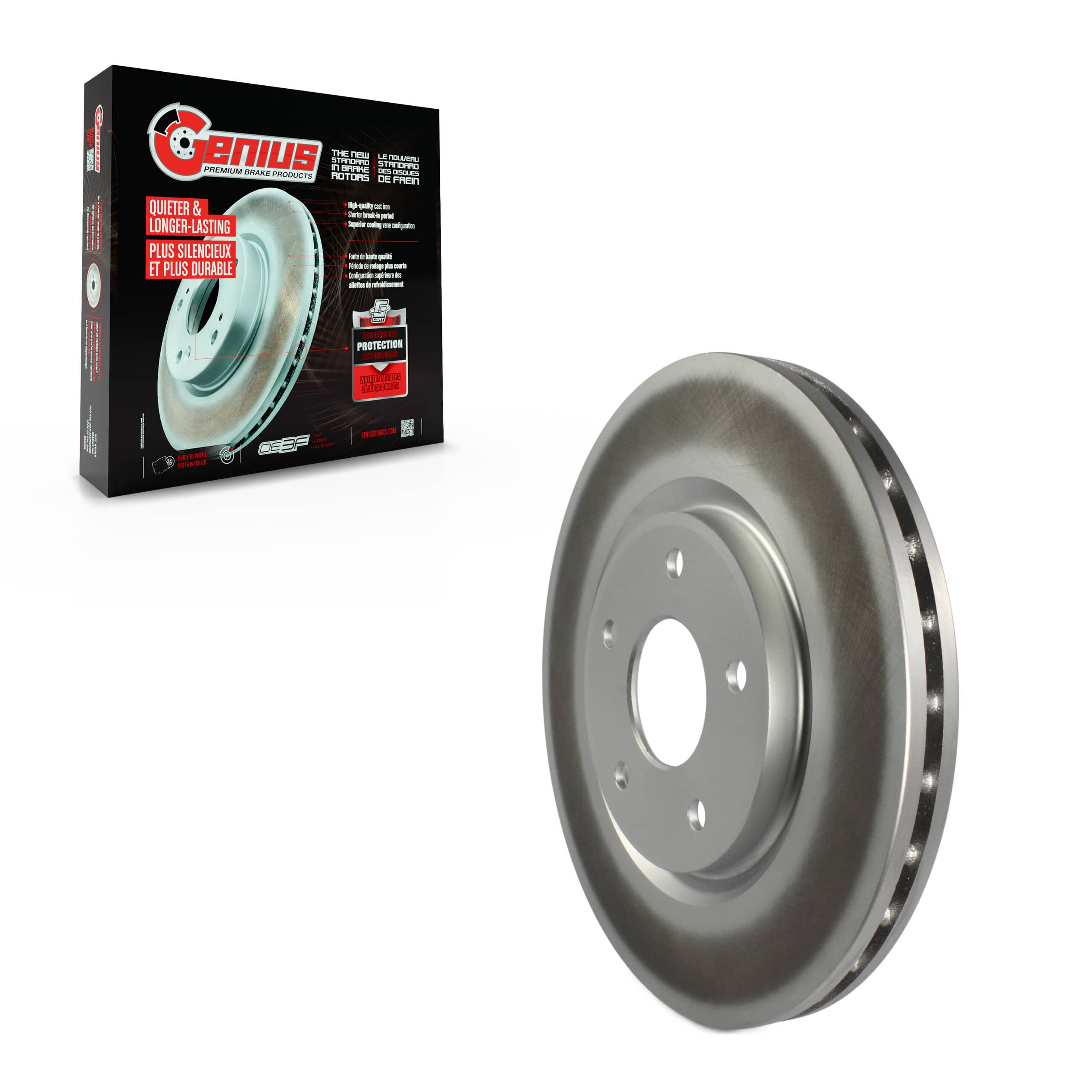 Genius - GCR-780964 - Front Disc Brake Rotor