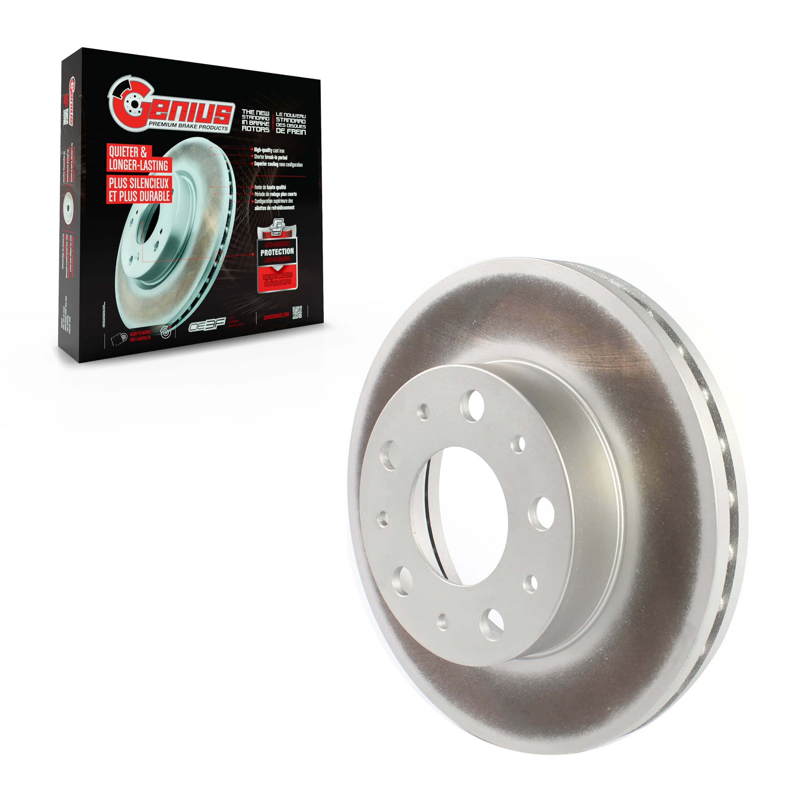 Genius - GCR-781766 - Front Disc Brake Rotor