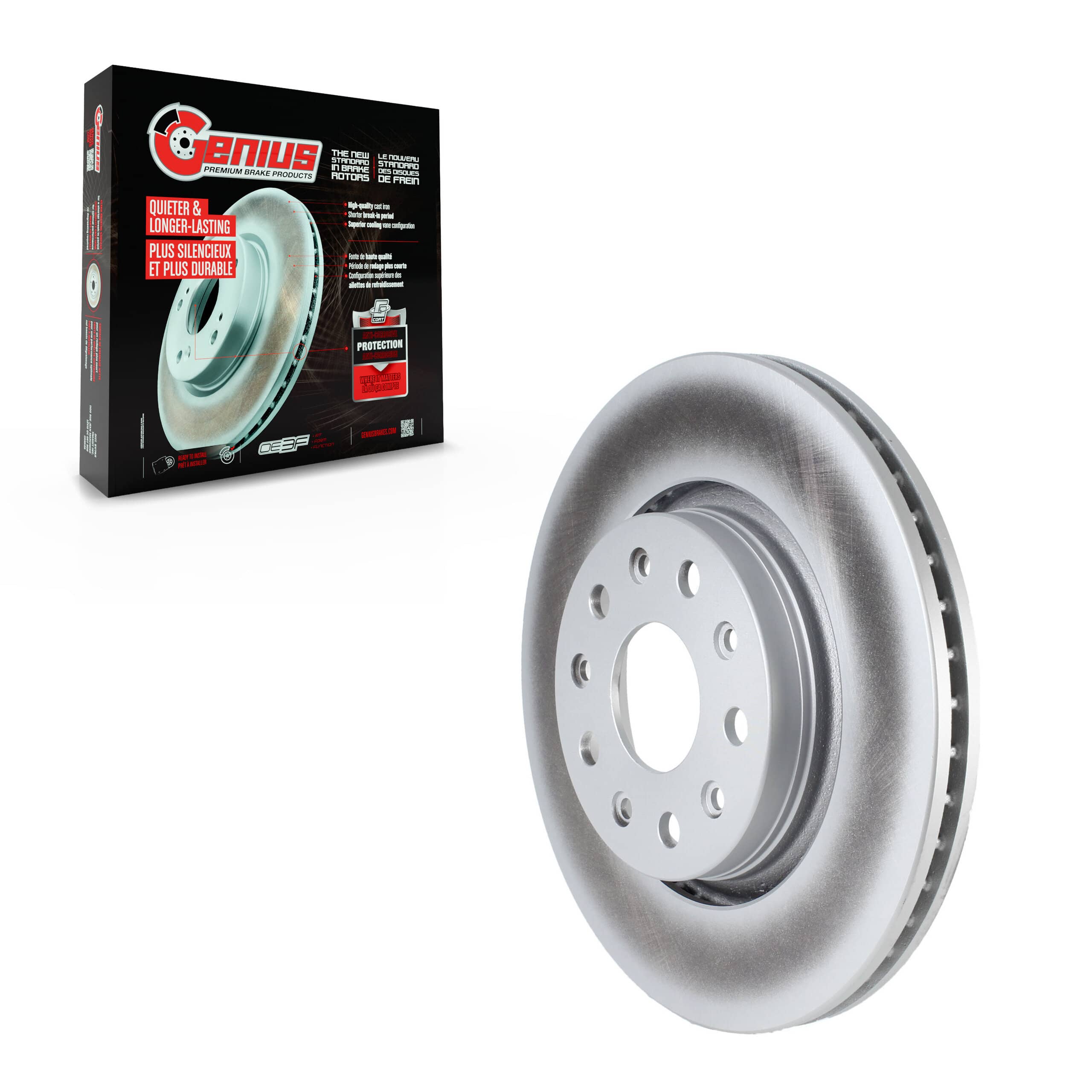 Genius - GCR-782319 - Front Disc Brake Rotor