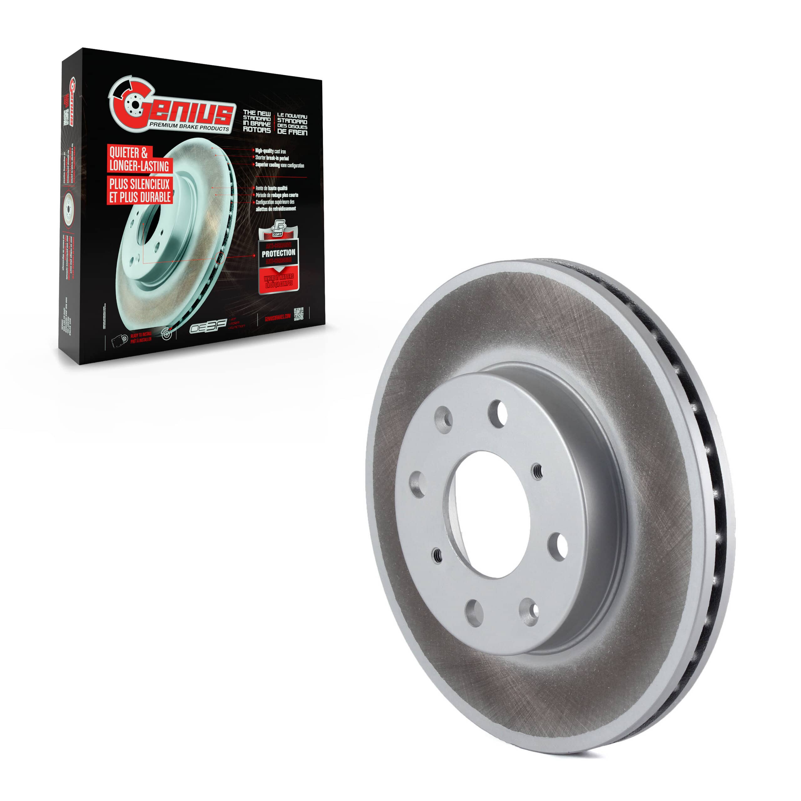 Genius - GCR-96147 - Front Disc Brake Rotor