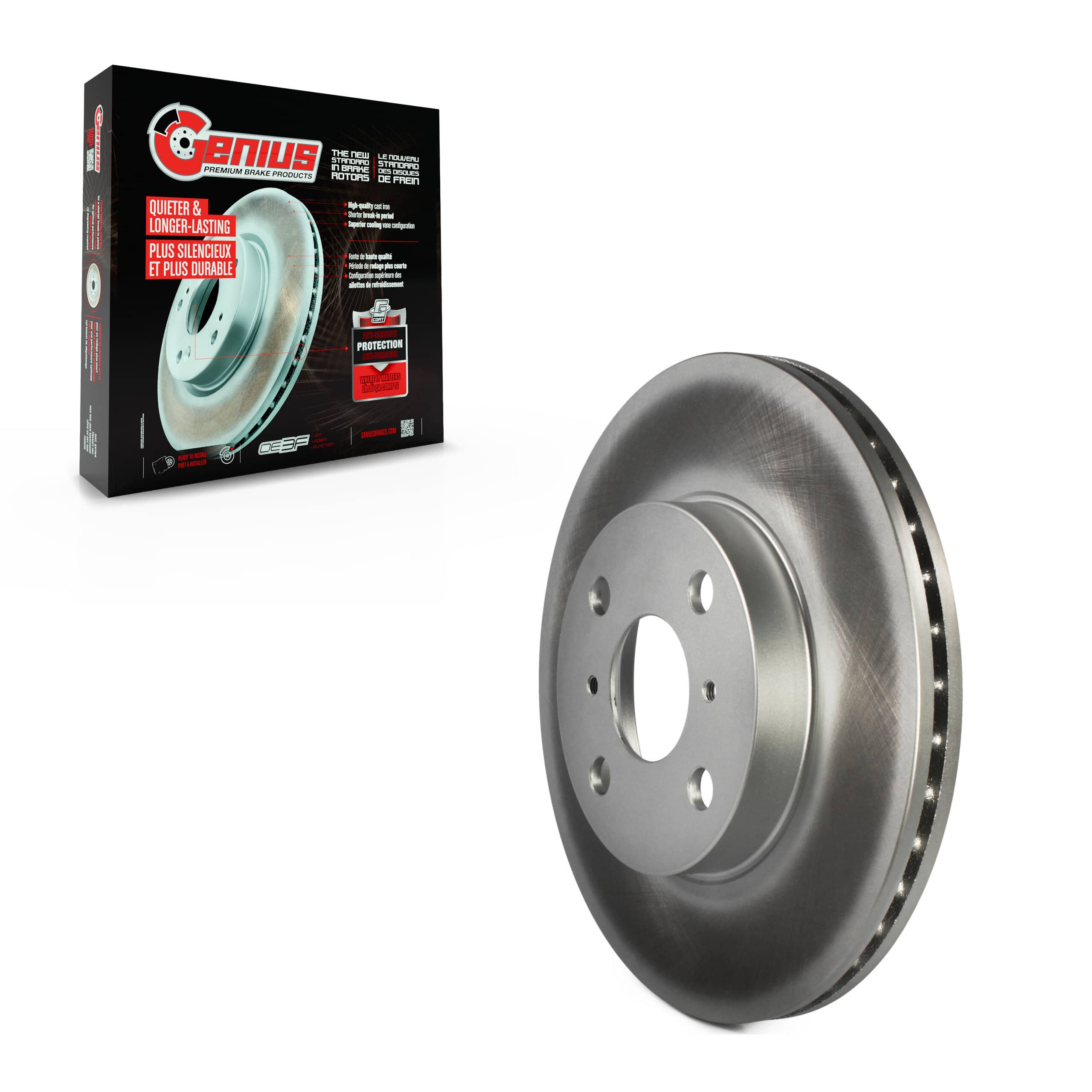 Genius - GCR-96972 - Front Disc Brake Rotor