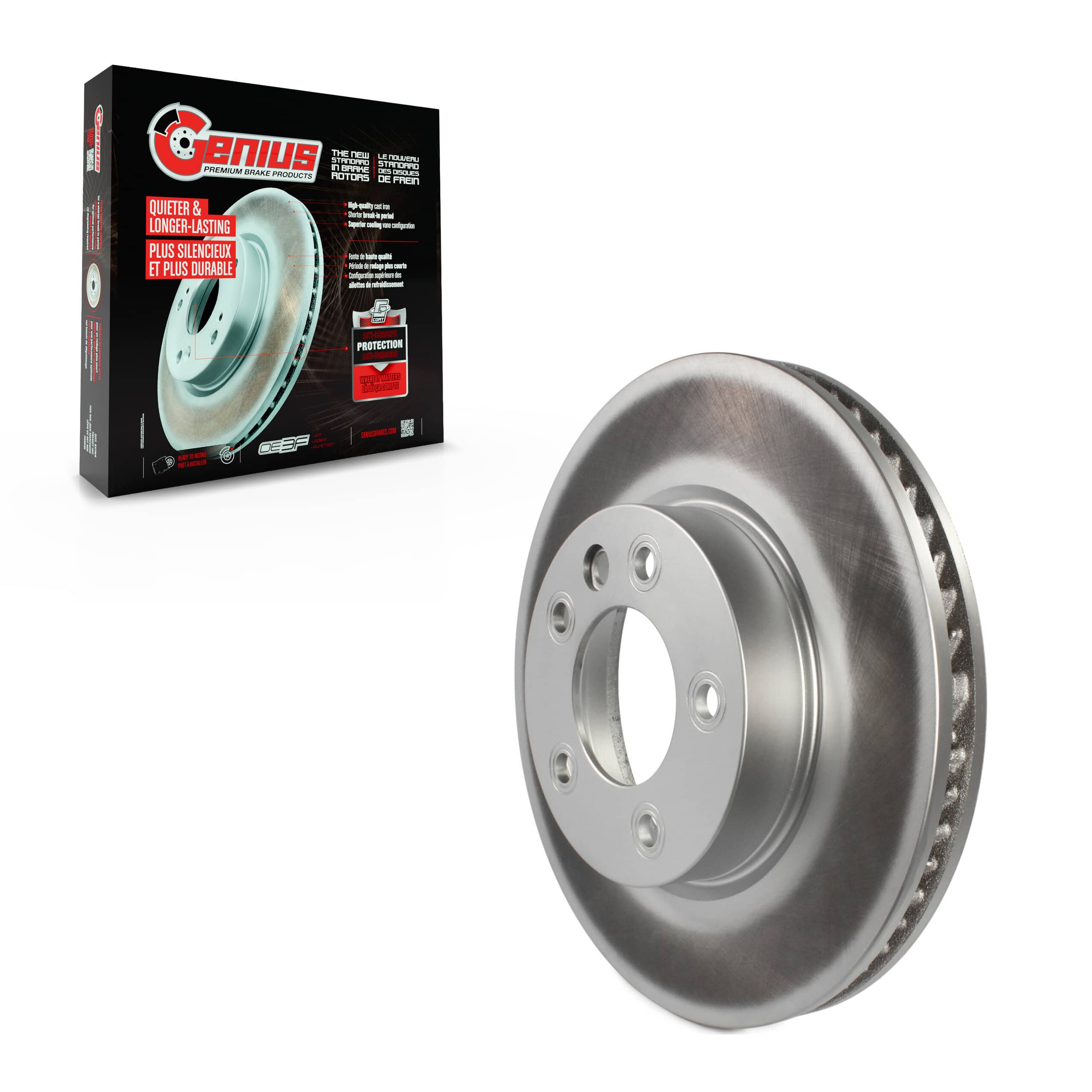 Genius - GCR-980229 - Front Right Disc Brake Rotor