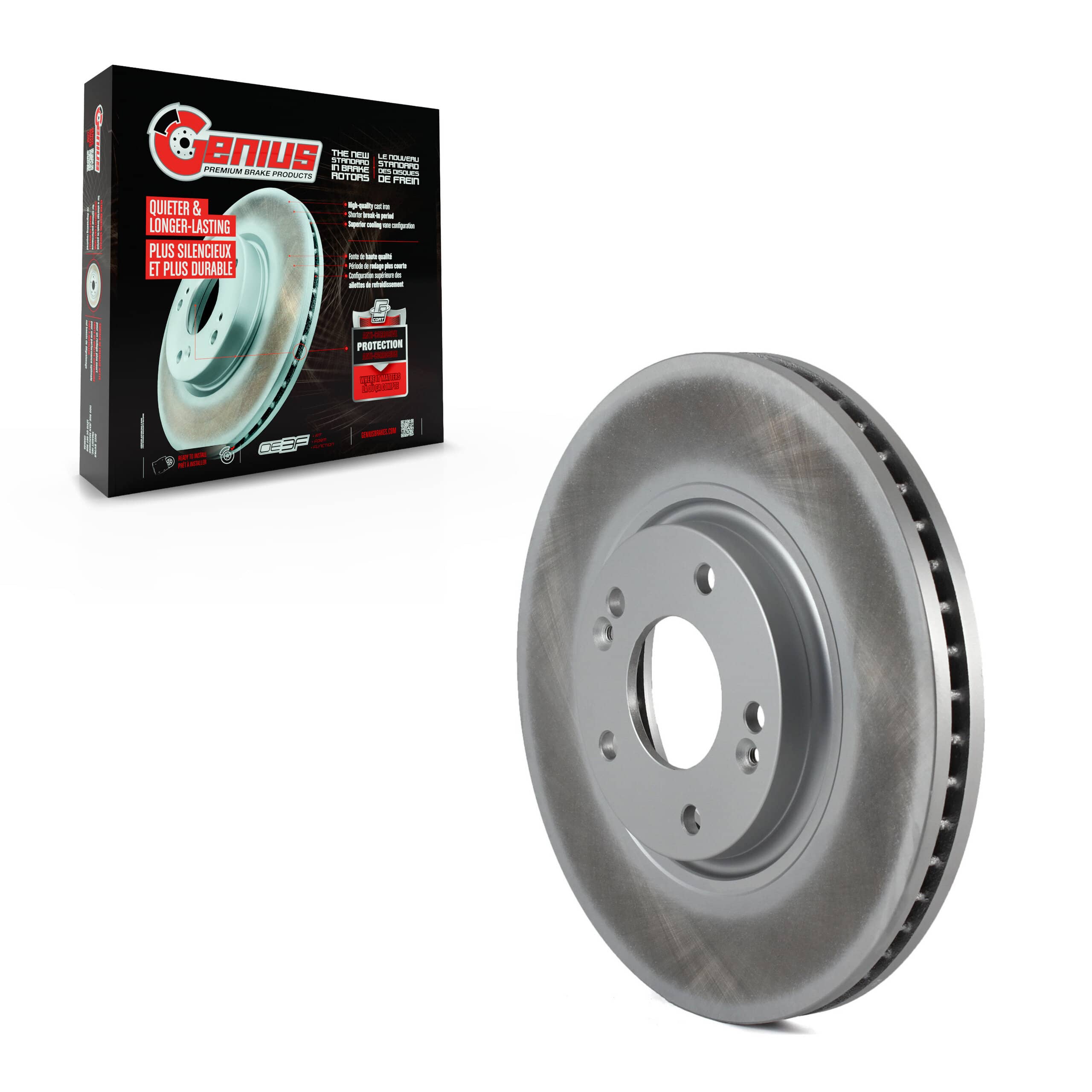 Genius - GCR-980277 - Front Disc Brake Rotor