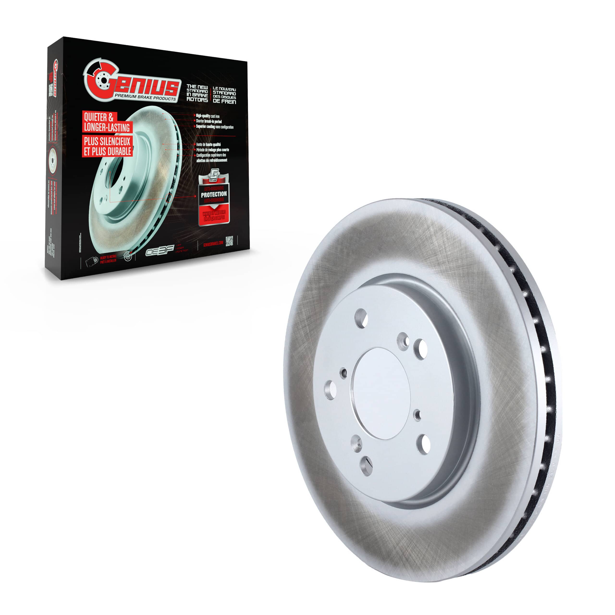 Genius - GCR-980290 - Front Disc Brake Rotor