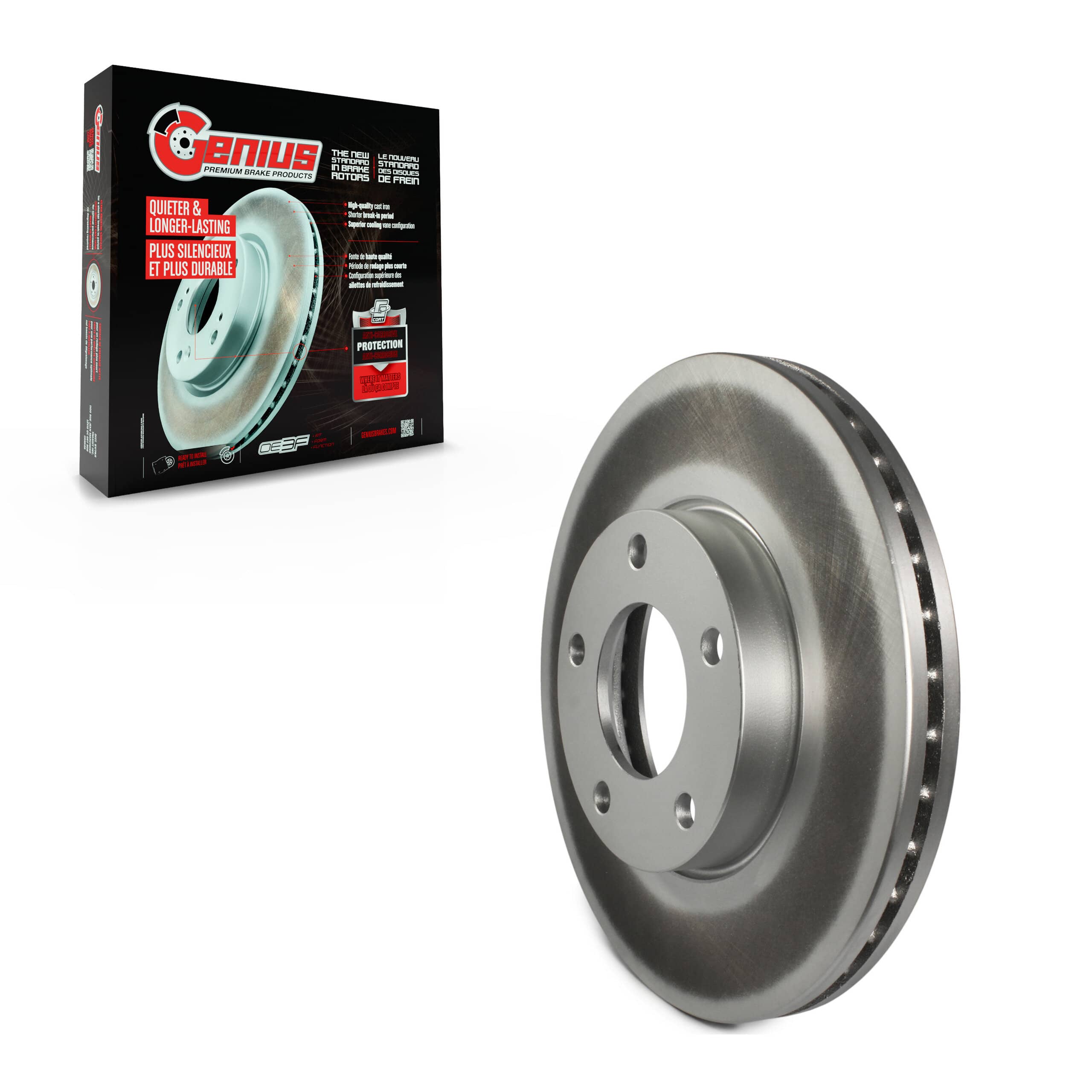 Genius - GCR-980295 - Front Disc Brake Rotor