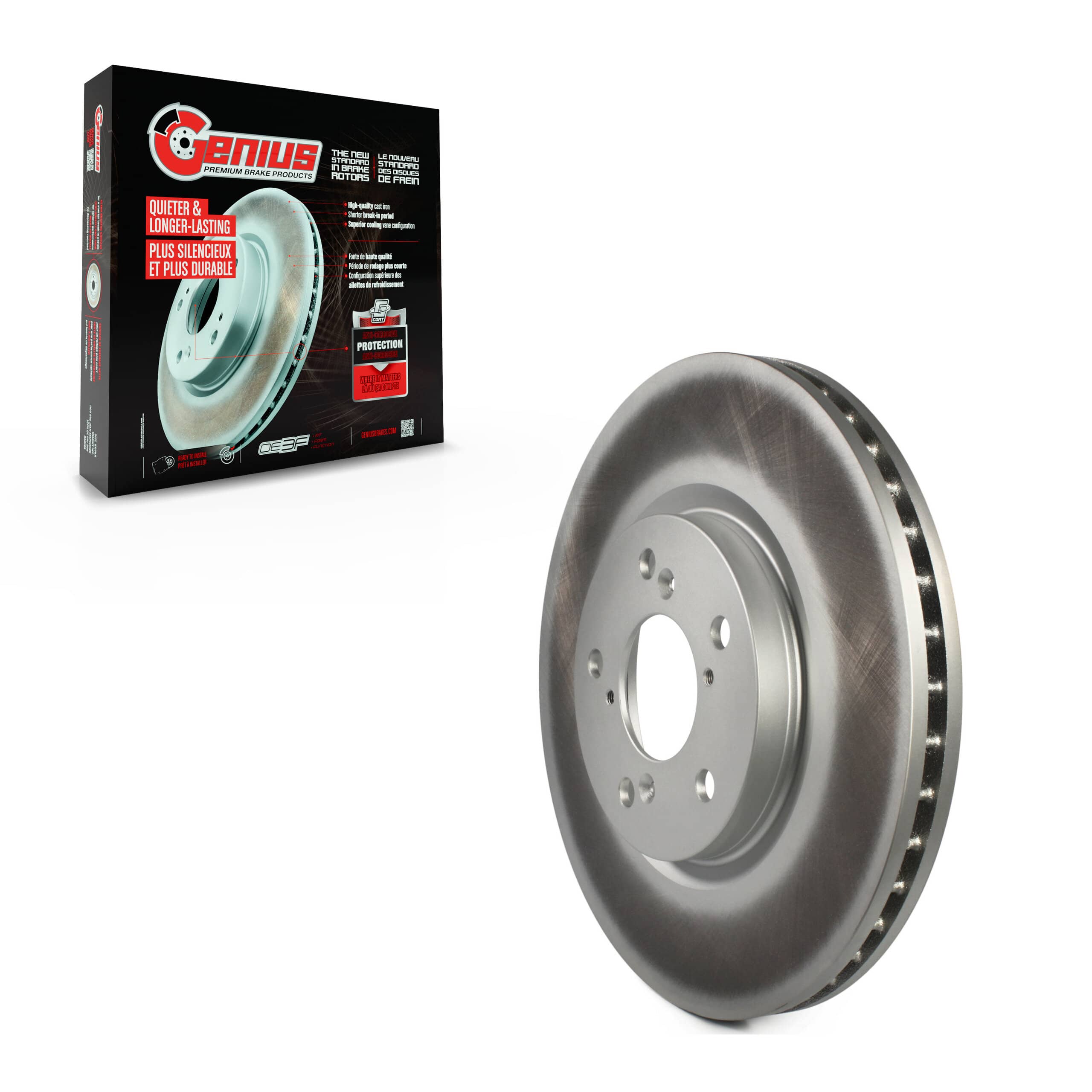 Genius - GCR-980353 - Front Disc Brake Rotor