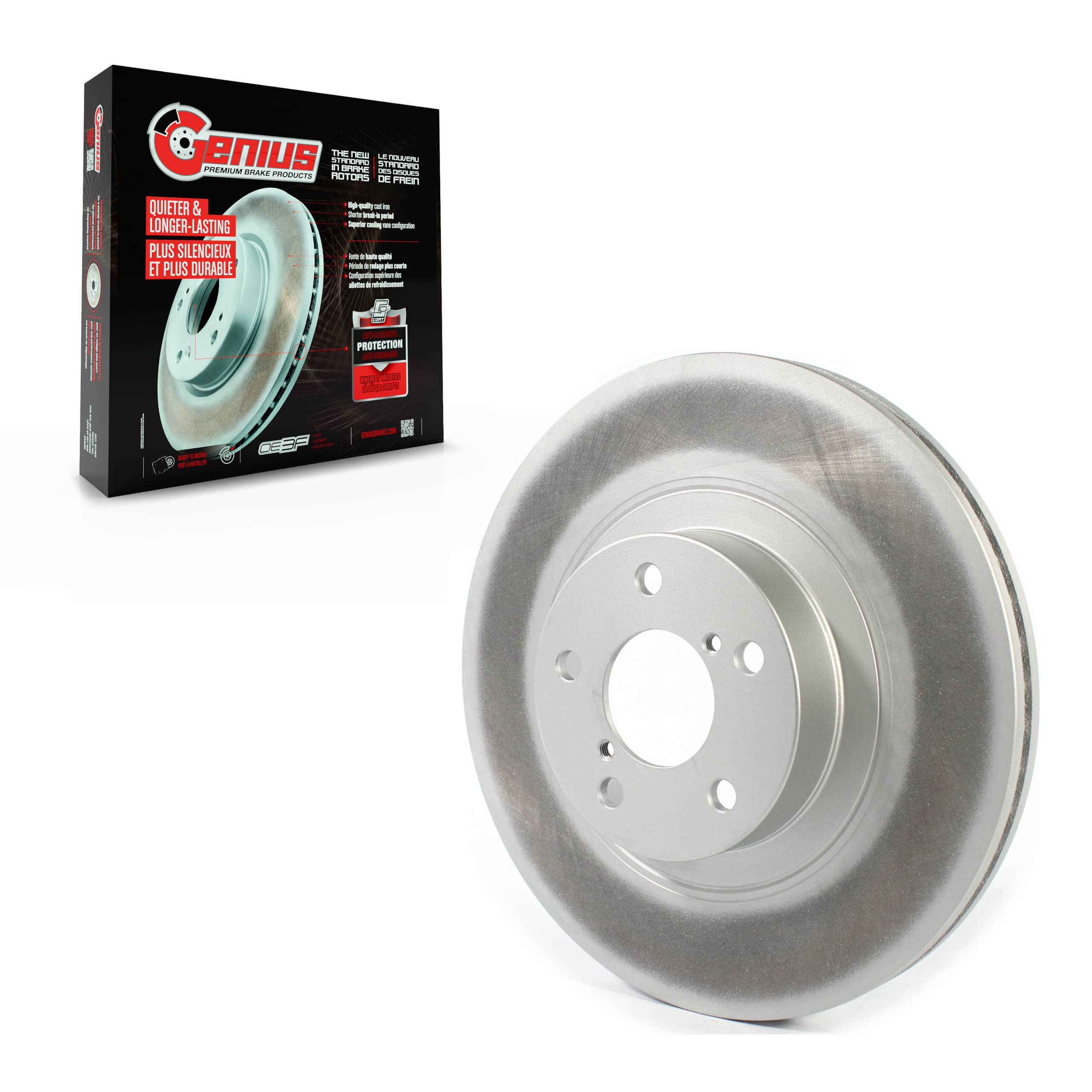 Genius - GCR-980360 - Front Disc Brake Rotor