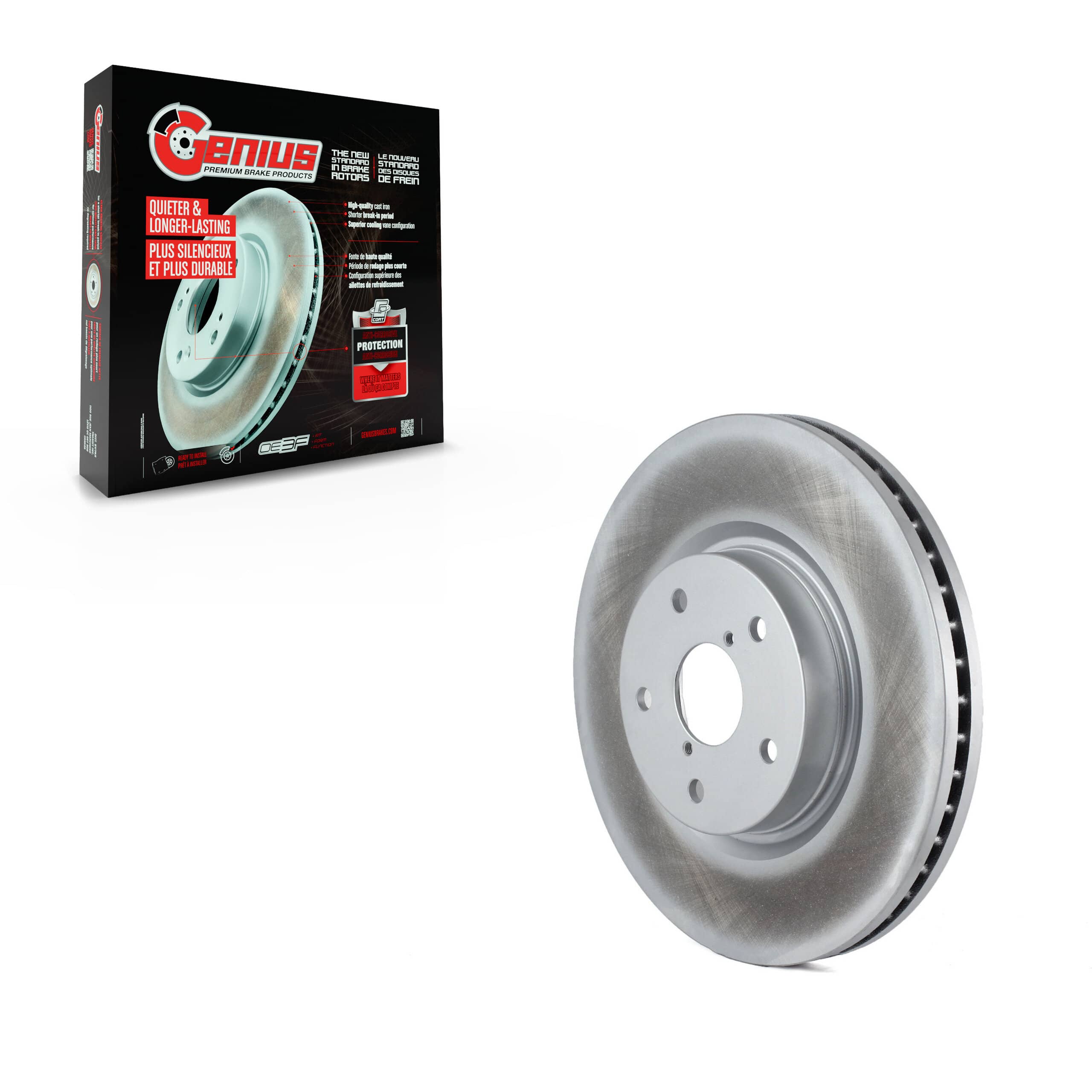 Genius - GCR-980377 - Front Disc Brake Rotor