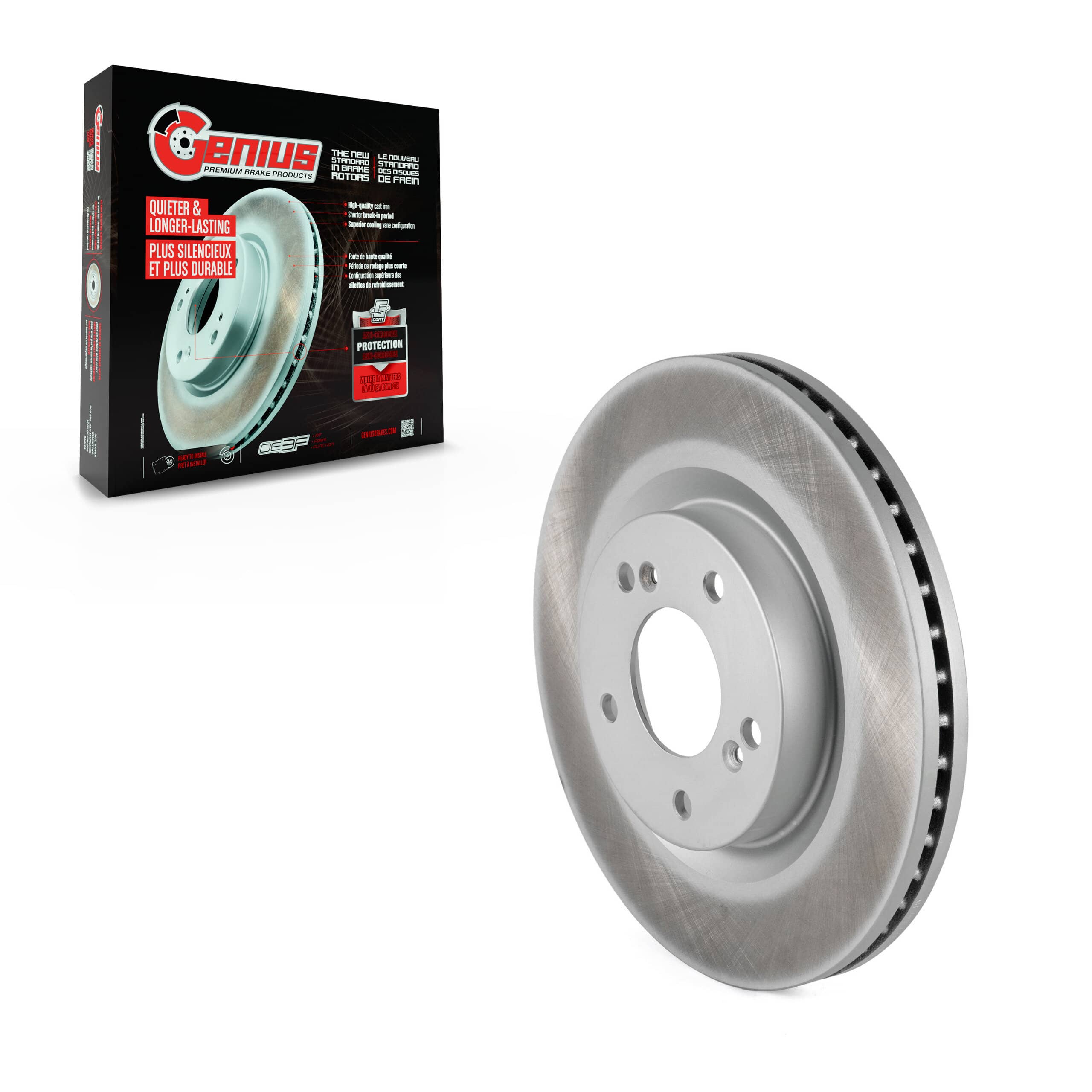 Genius - GCR-980455 - Front Disc Brake Rotor