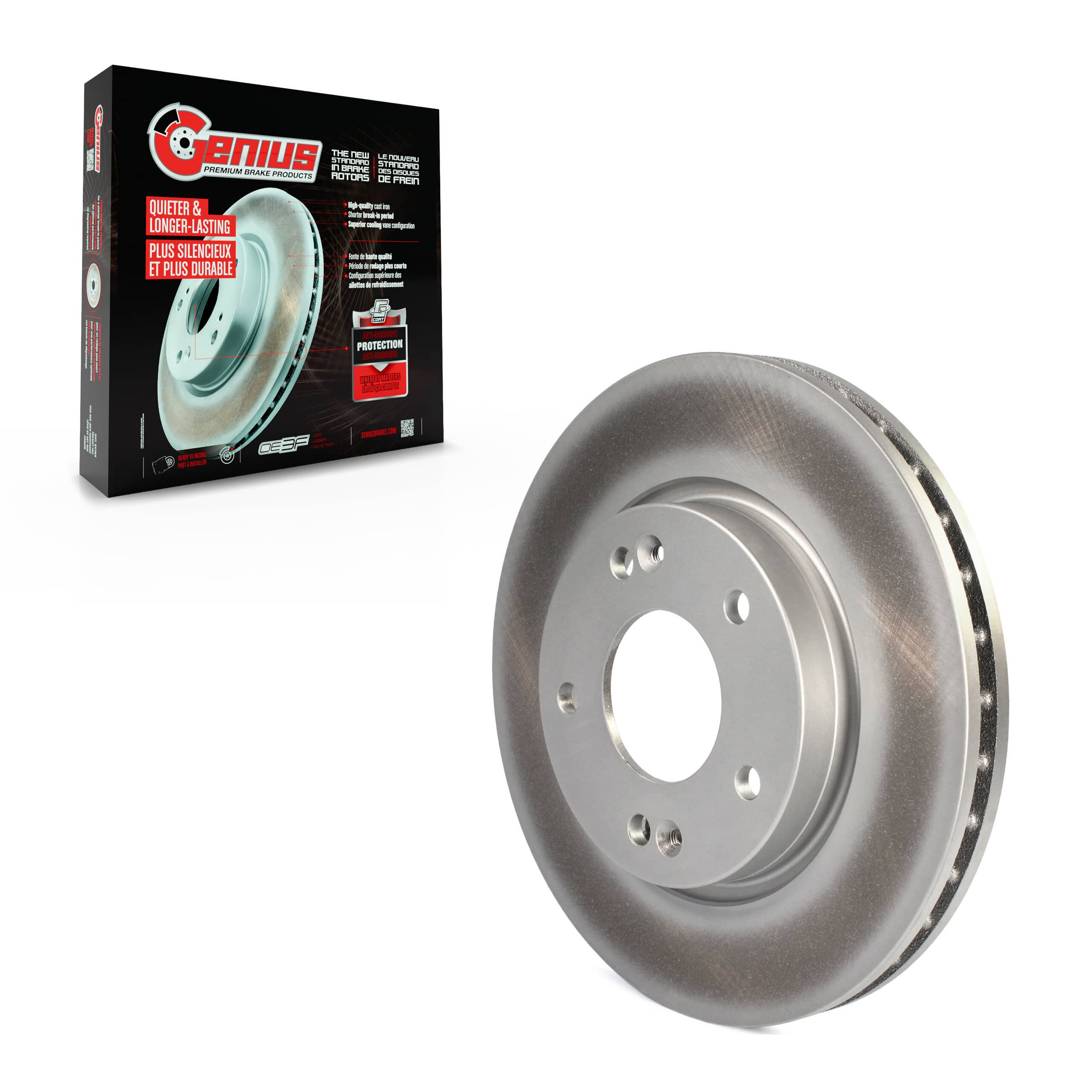 Genius - GCR-980504 - Front Disc Brake Rotor