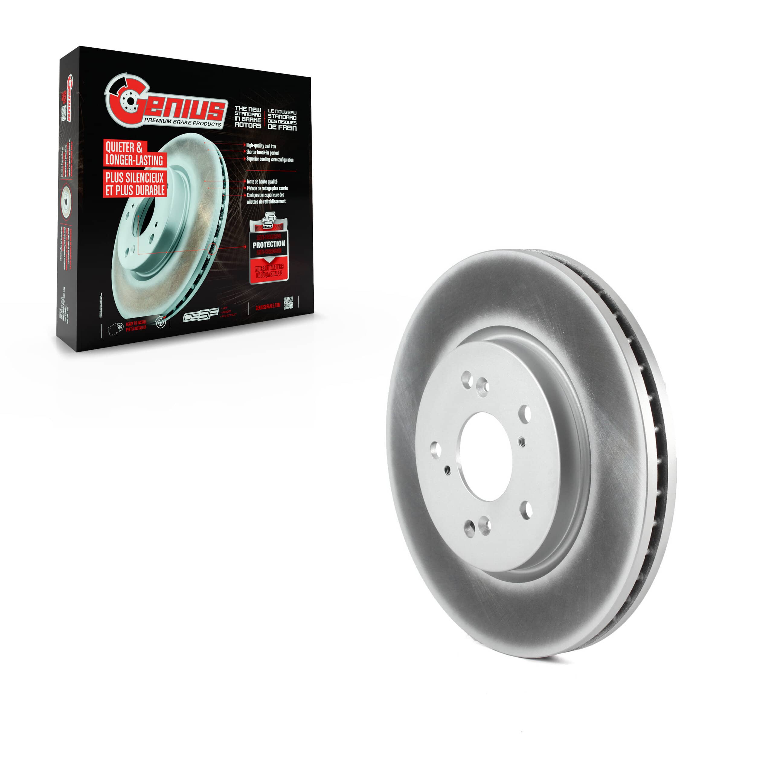 Genius - GCR-980515 - Front Disc Brake Rotor