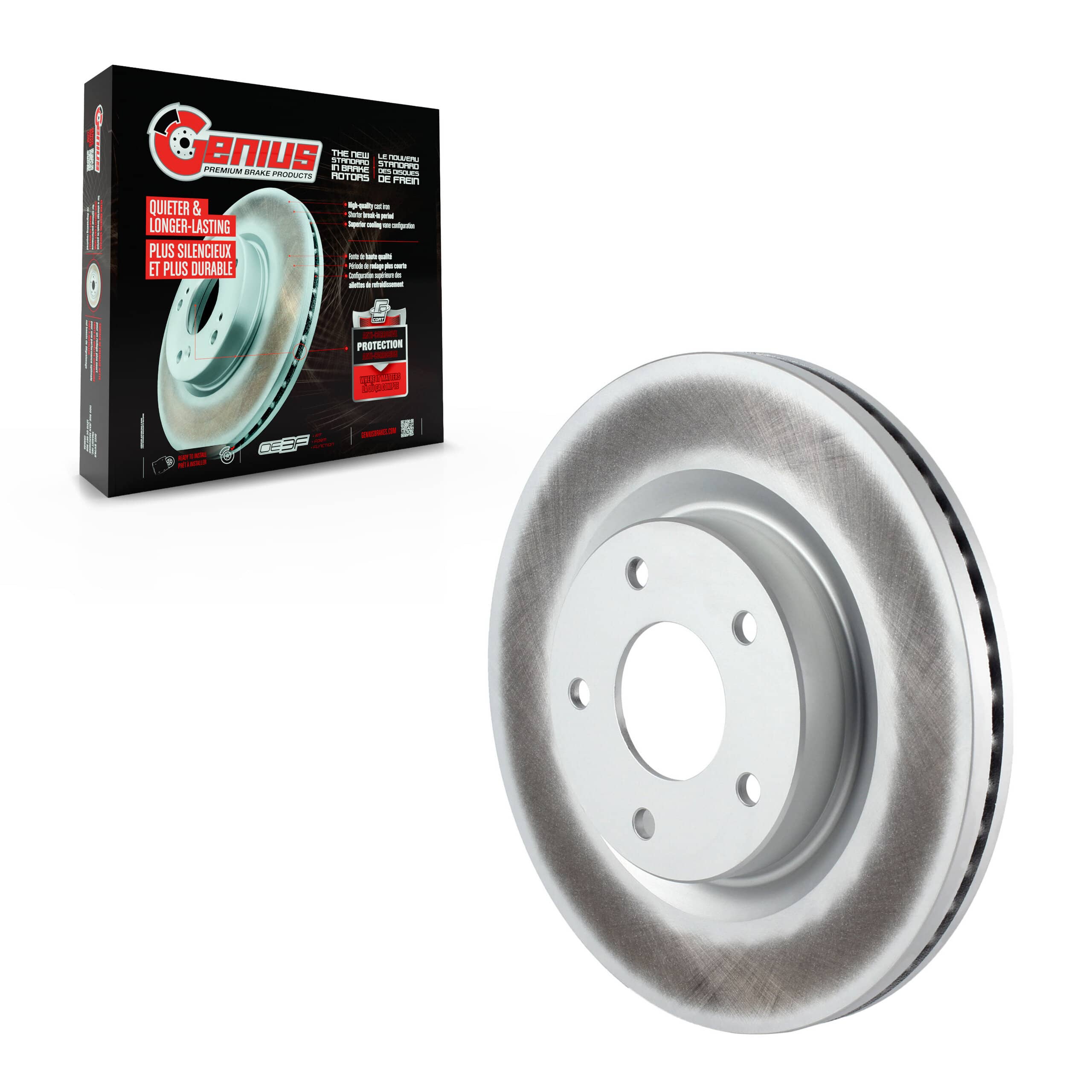 Genius - GCR-980562 - Front Disc Brake Rotor