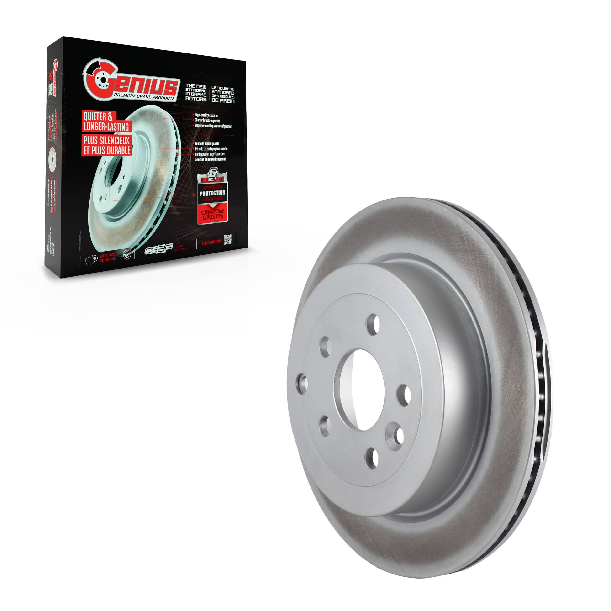 Genius - GCR-980641 - Rear Disc Brake Rotor