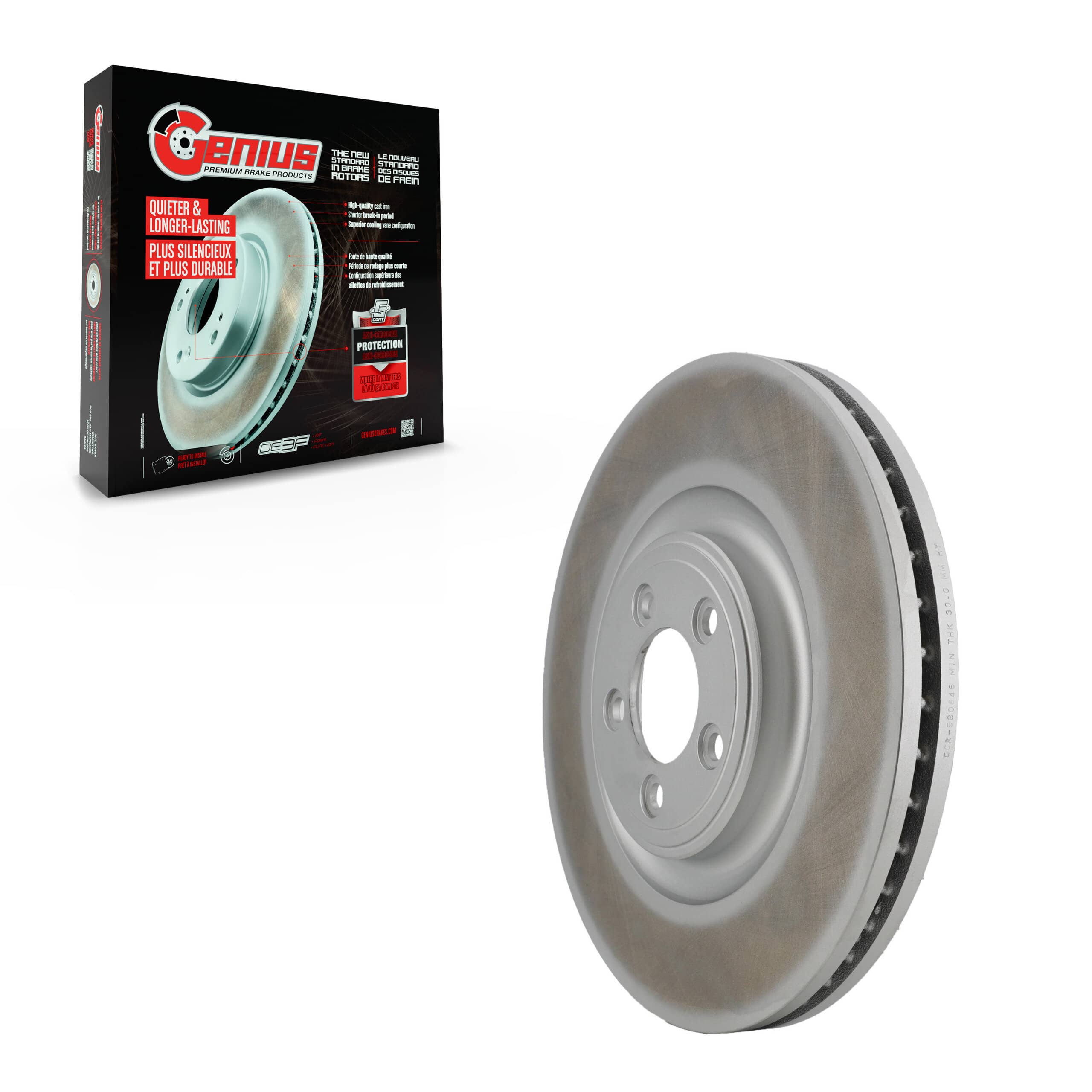 Genius - GCR-980646 - Front Disc Brake Rotor
