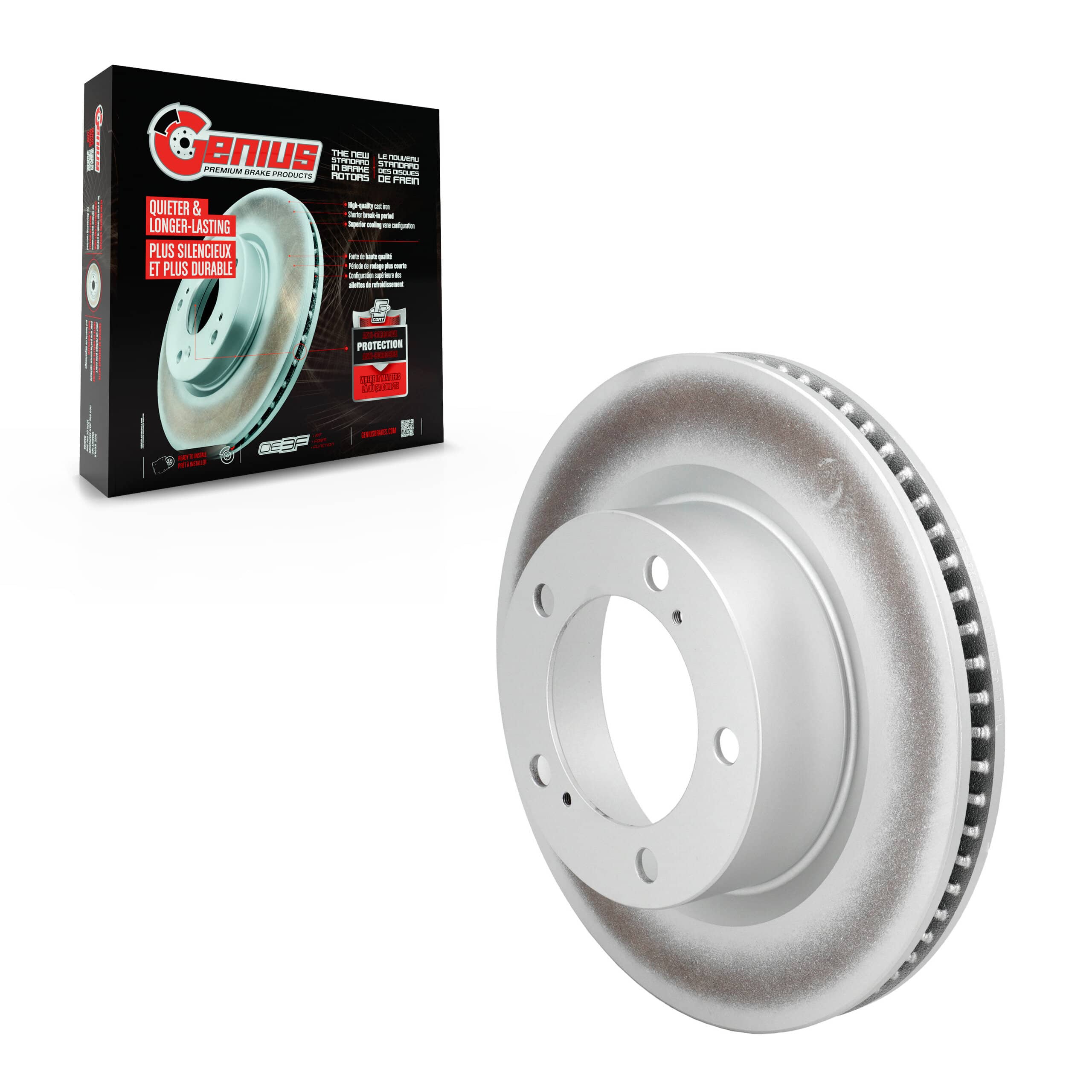 Genius - GCR-980671 - Front Disc Brake Rotor