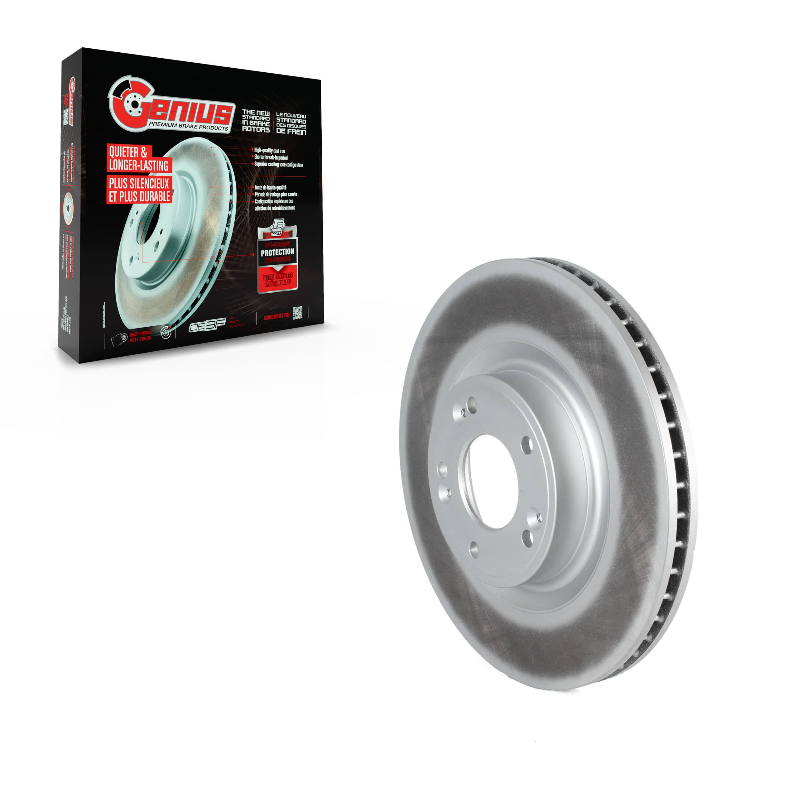 Genius - GCR-980707 - Front Disc Brake Rotor