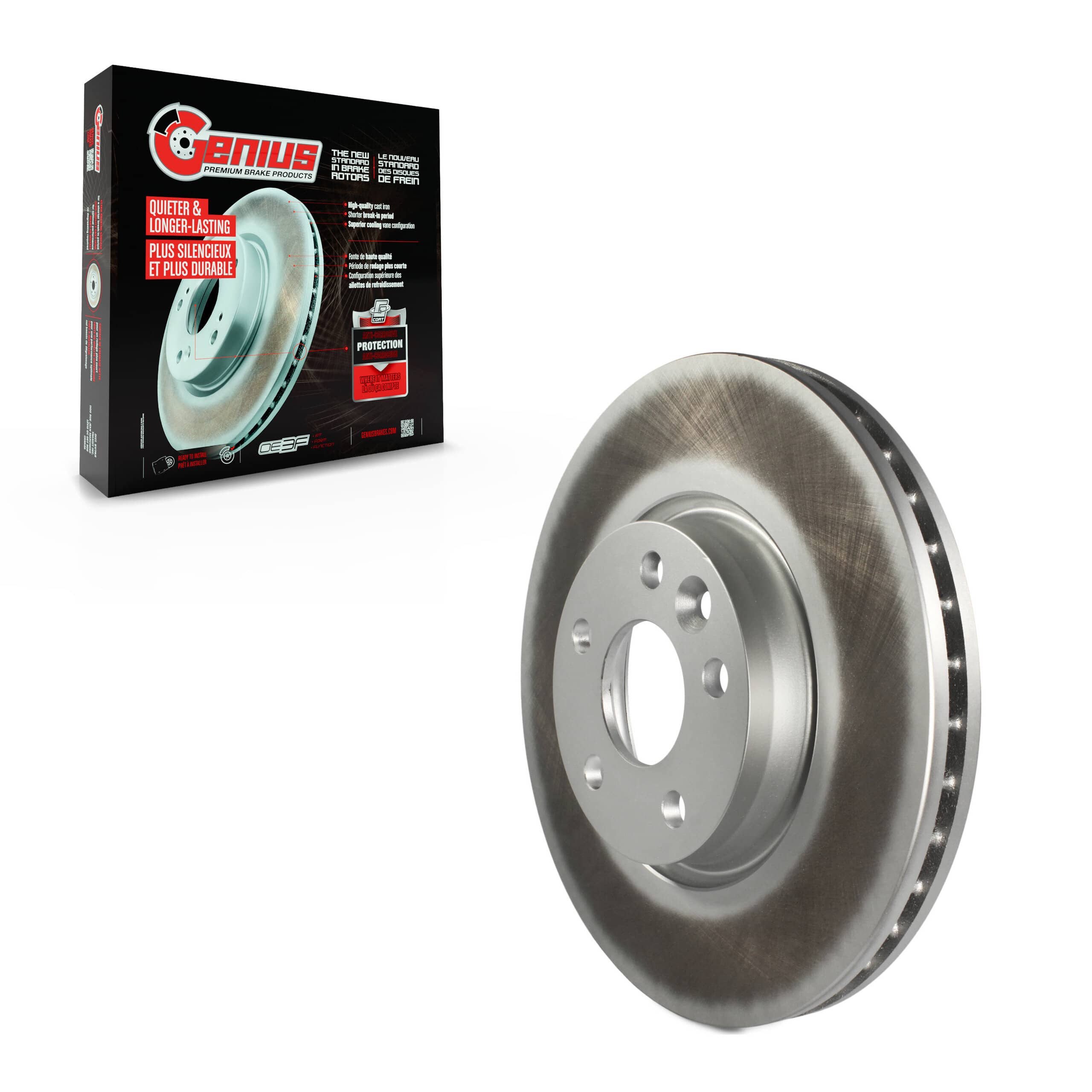 Genius - GCR-980725 - Front Disc Brake Rotor