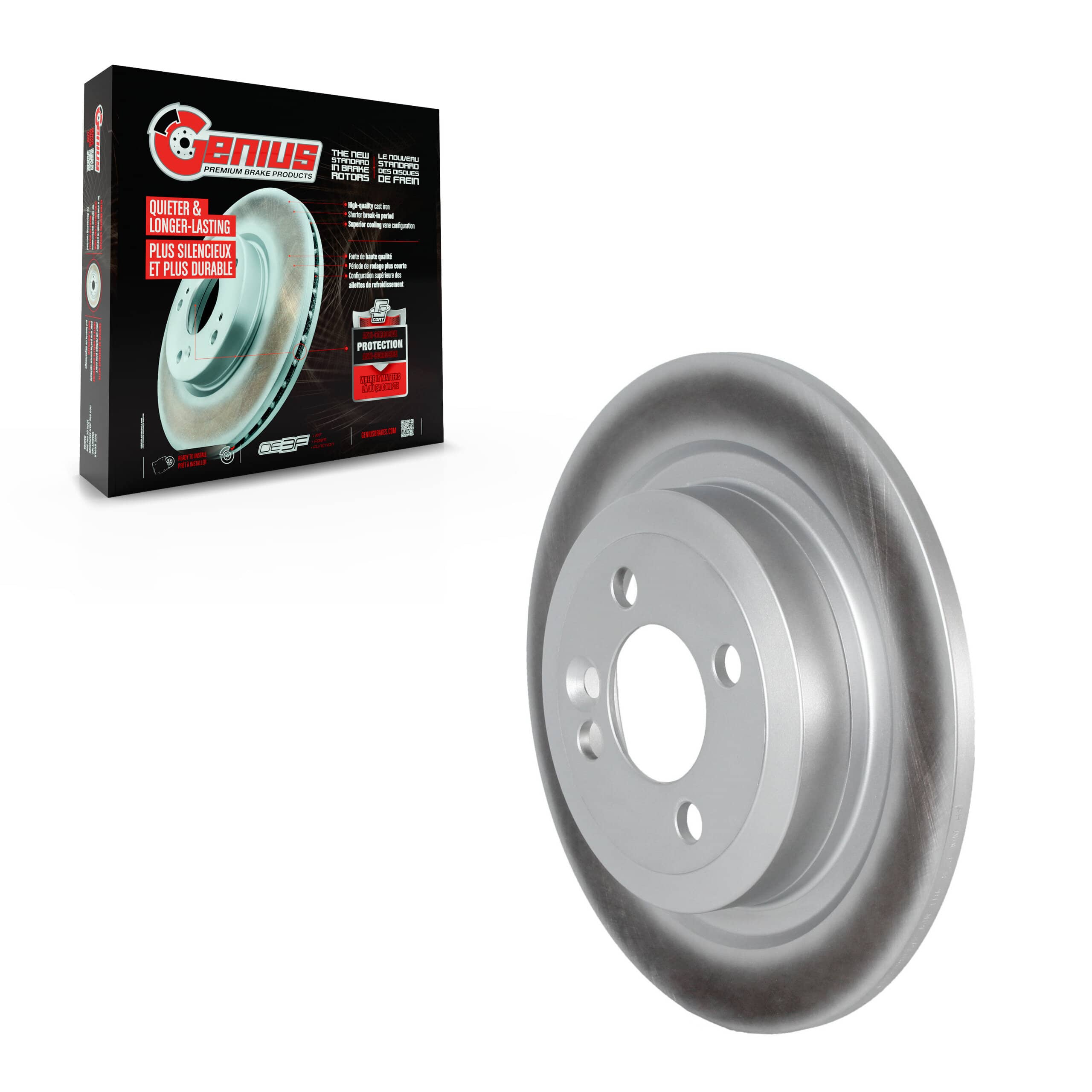 Genius - GCR-980748 - Rear Disc Brake Rotor