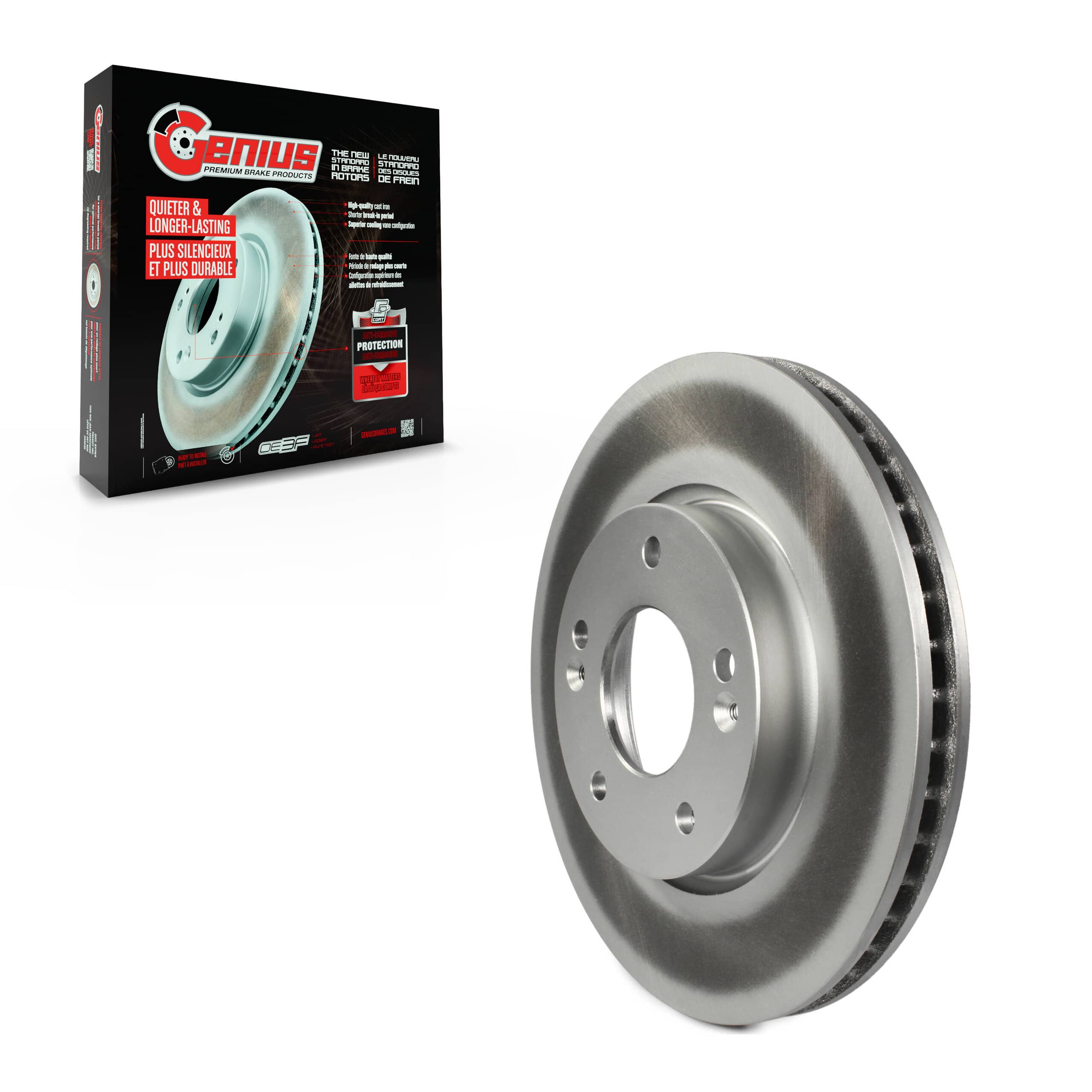Genius - GCR-980752 - Front Disc Brake Rotor