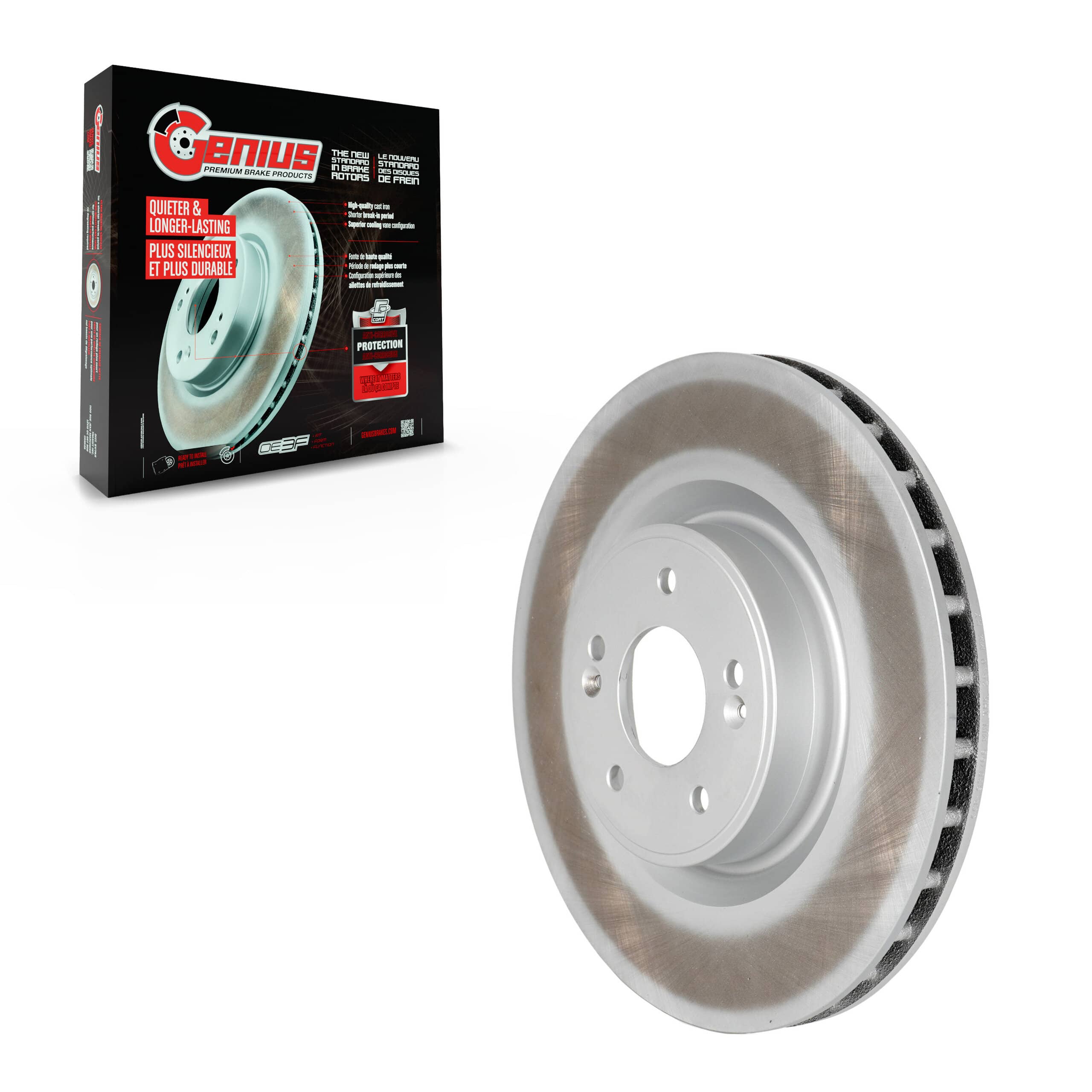 Genius - GCR-980766 - Front Disc Brake Rotor