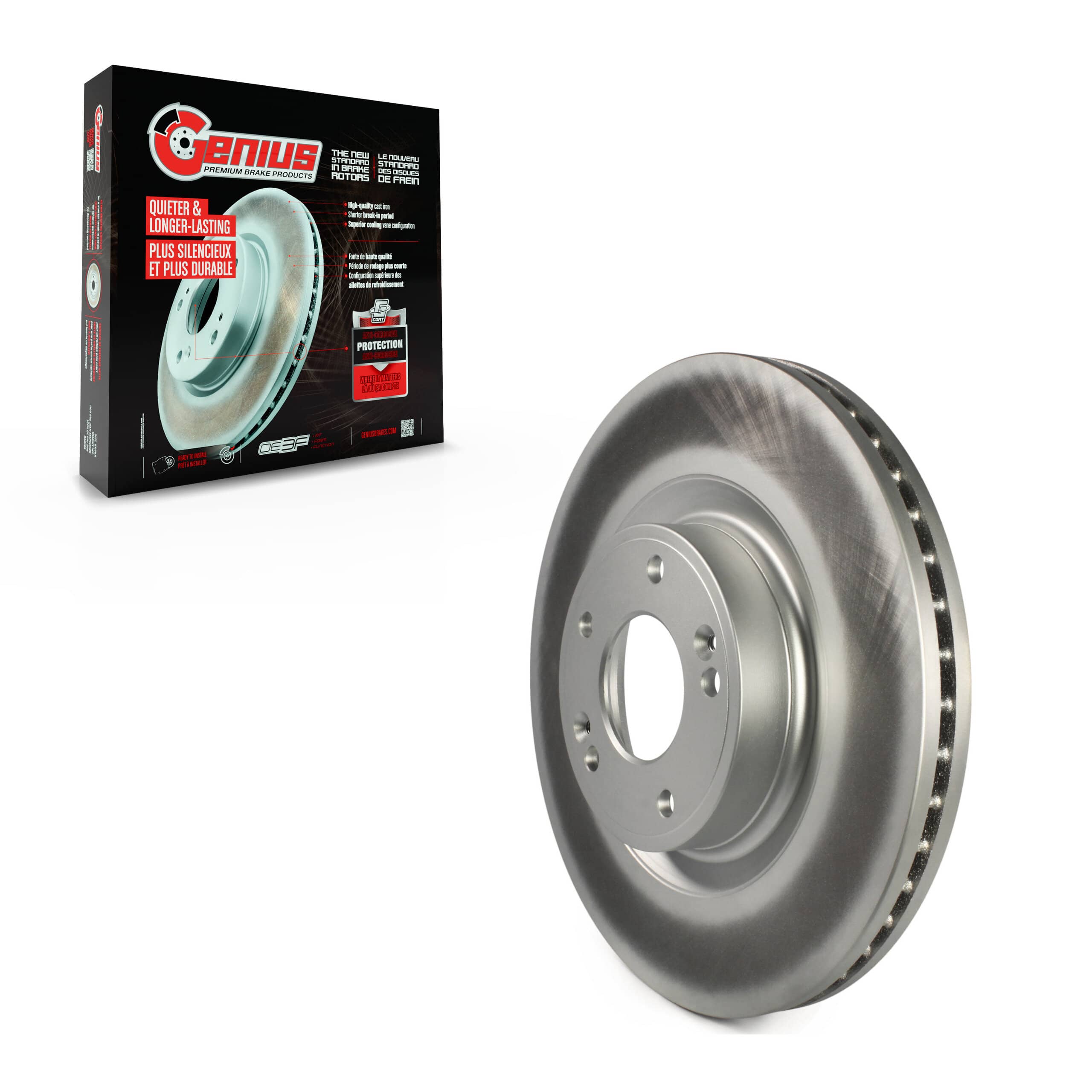 Genius - GCR-980767 - Front Disc Brake Rotor