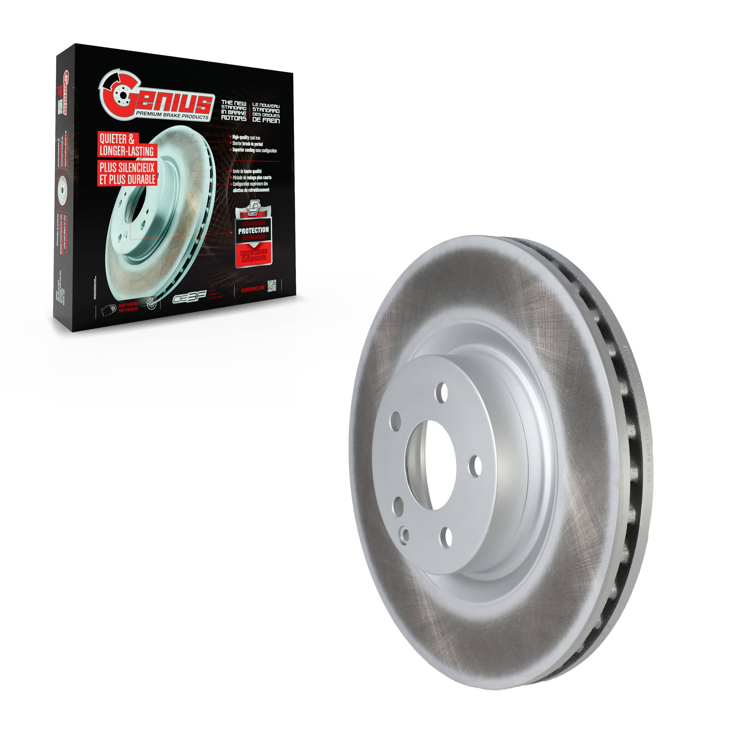 Genius - GCR-980818 - Front Disc Brake Rotor