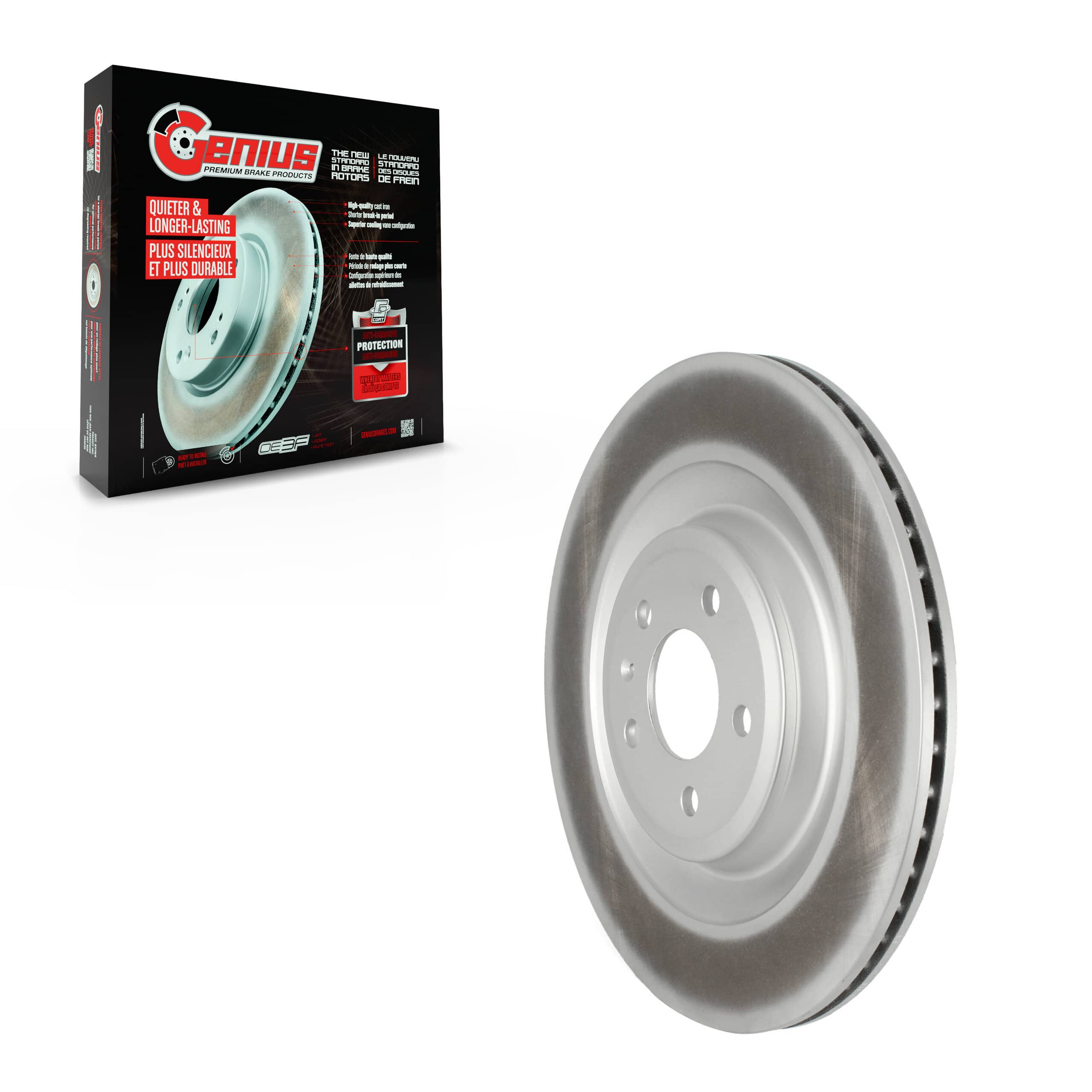 Genius - GCR-980878 - Rear Disc Brake Rotor