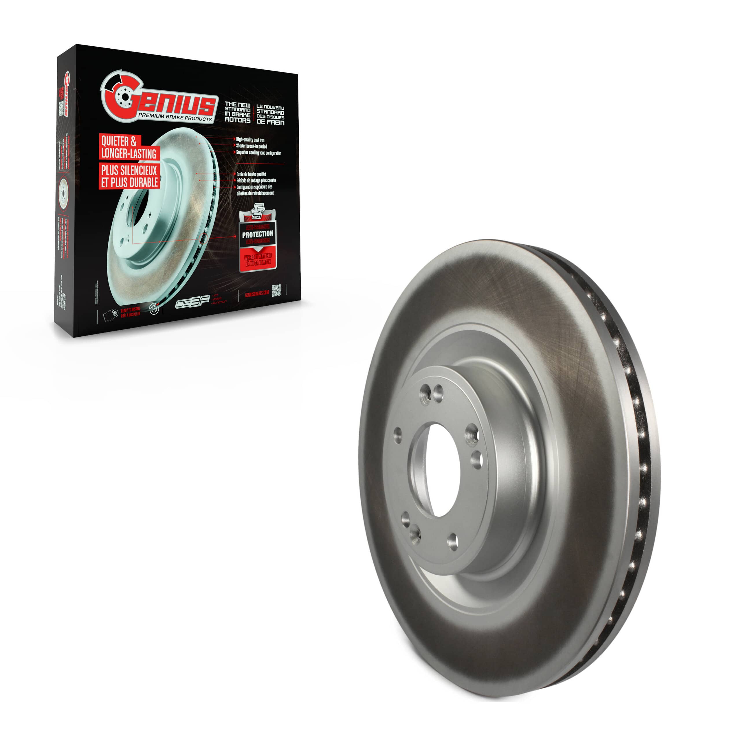 Genius - GCR-980883 - Front Disc Brake Rotor