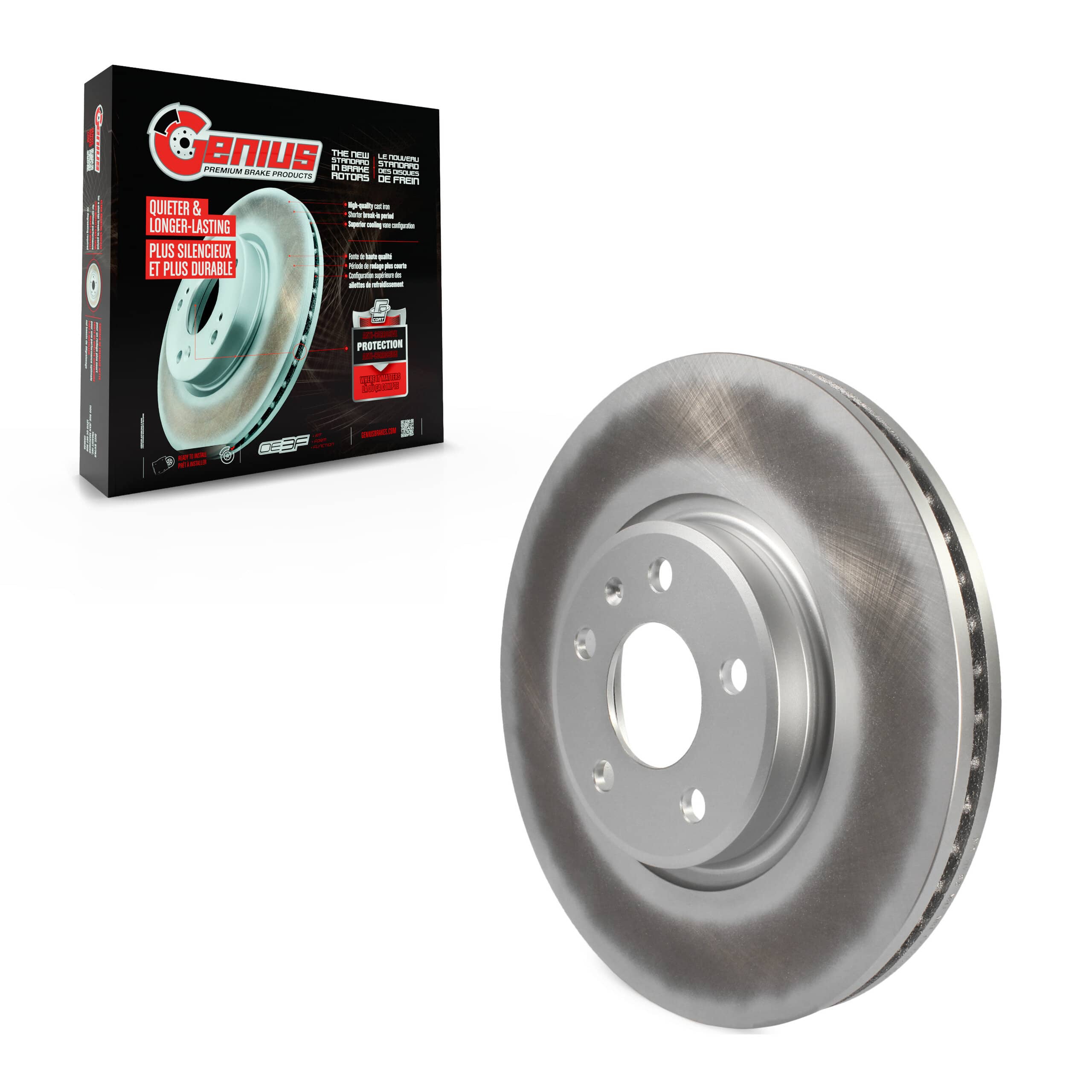 Genius - GCR-980941 - Front Disc Brake Rotor