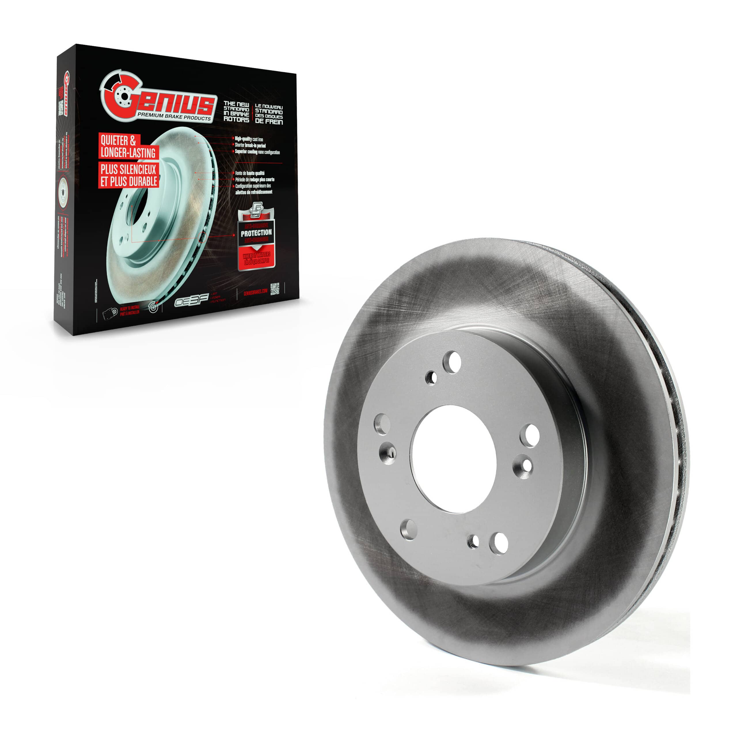 Genius - GCR-980952 - Front Disc Brake Rotor