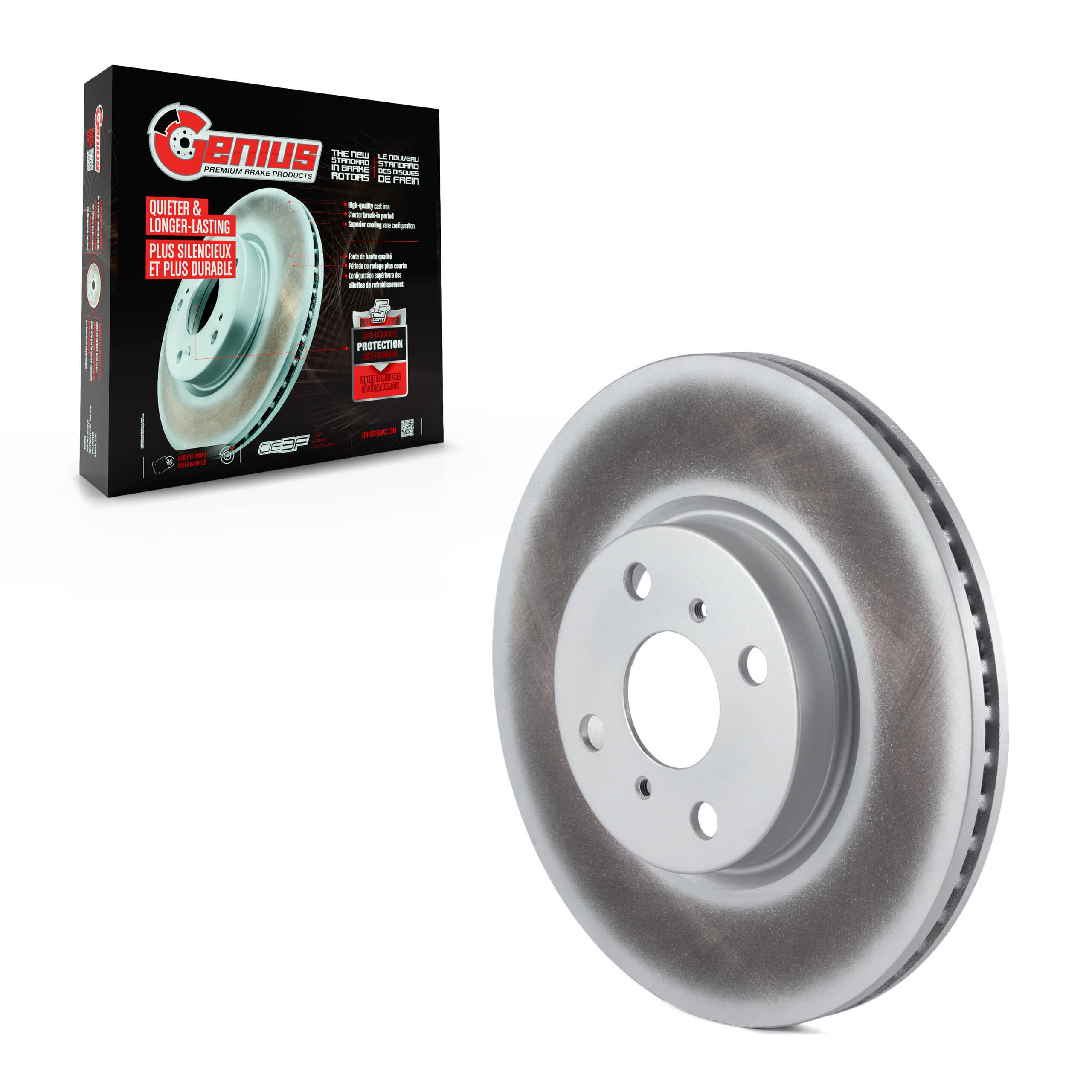 Genius - GCR-980987 - Front Disc Brake Rotor