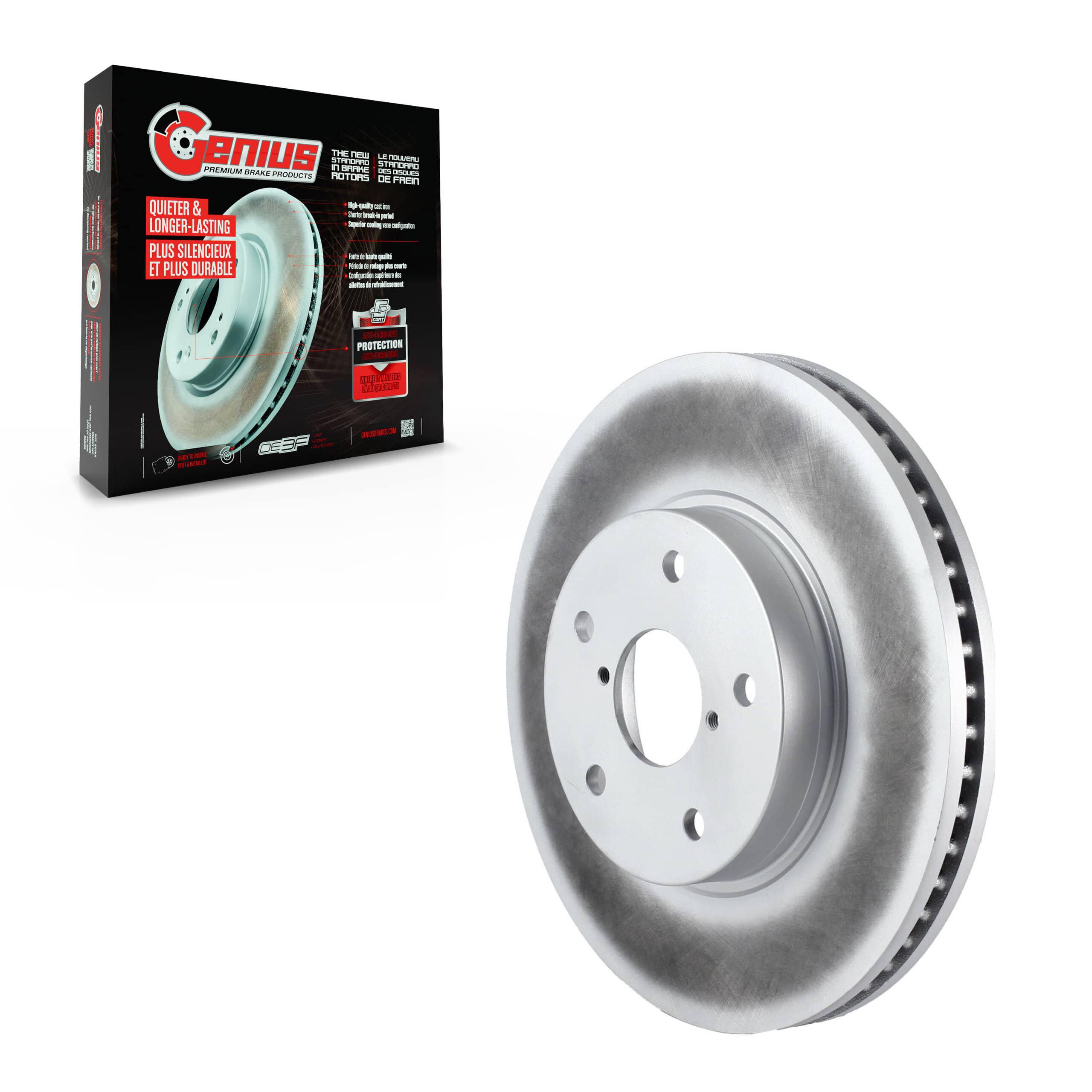 Genius - GCR-981957 - Front Disc Brake Rotor