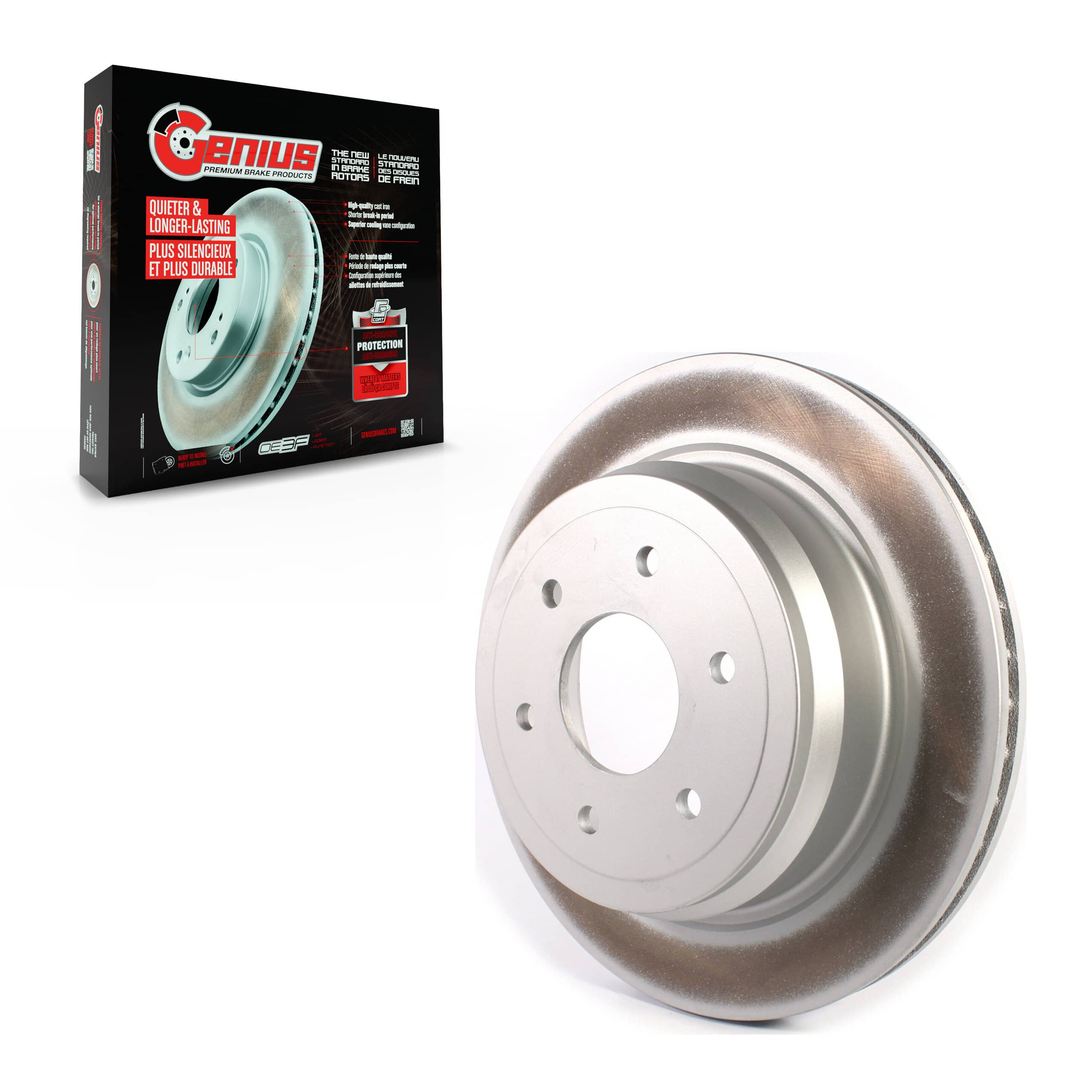 Genius - GCR-982036 - Rear Disc Brake Rotor