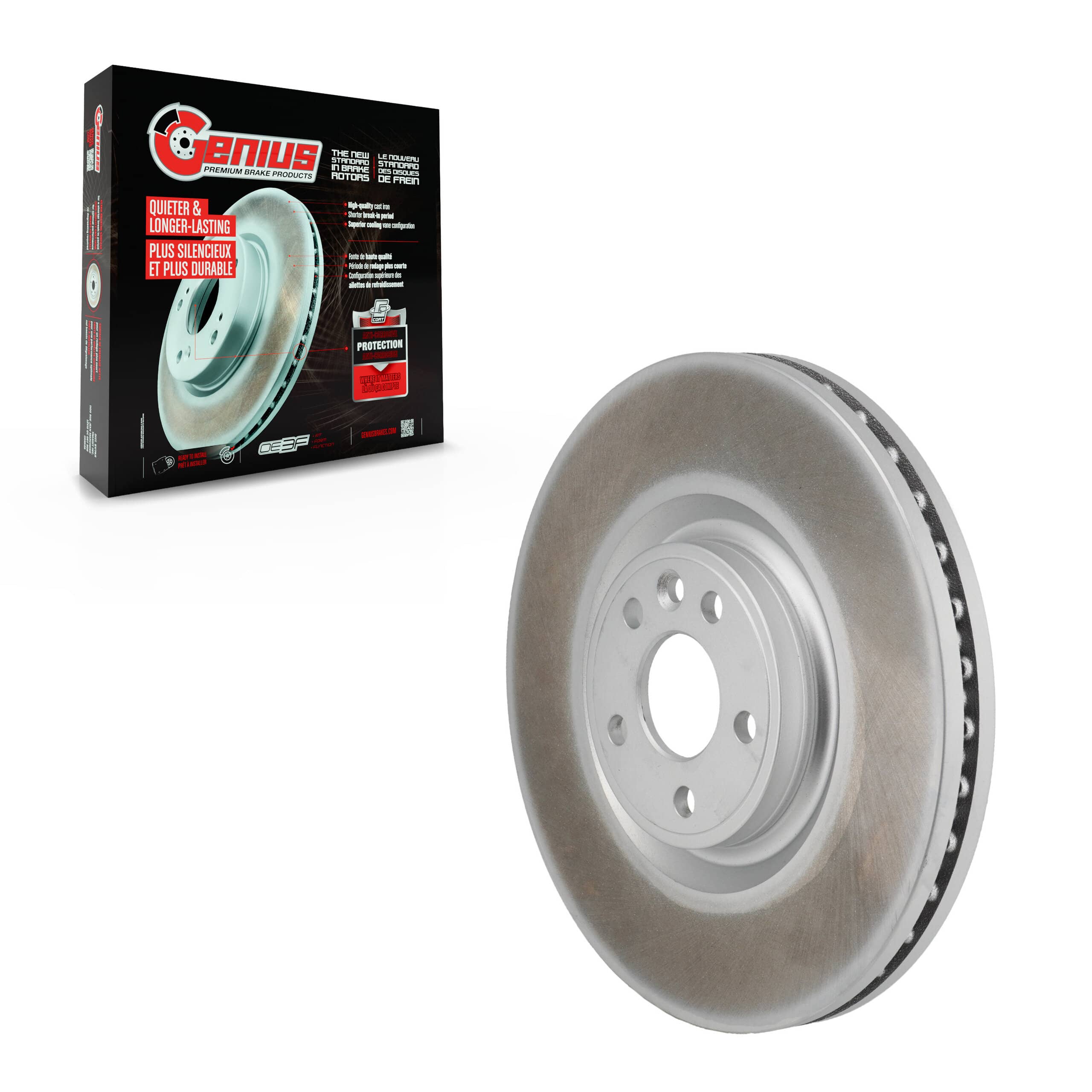 Genius - GCR-982356 - Front Disc Brake Rotor