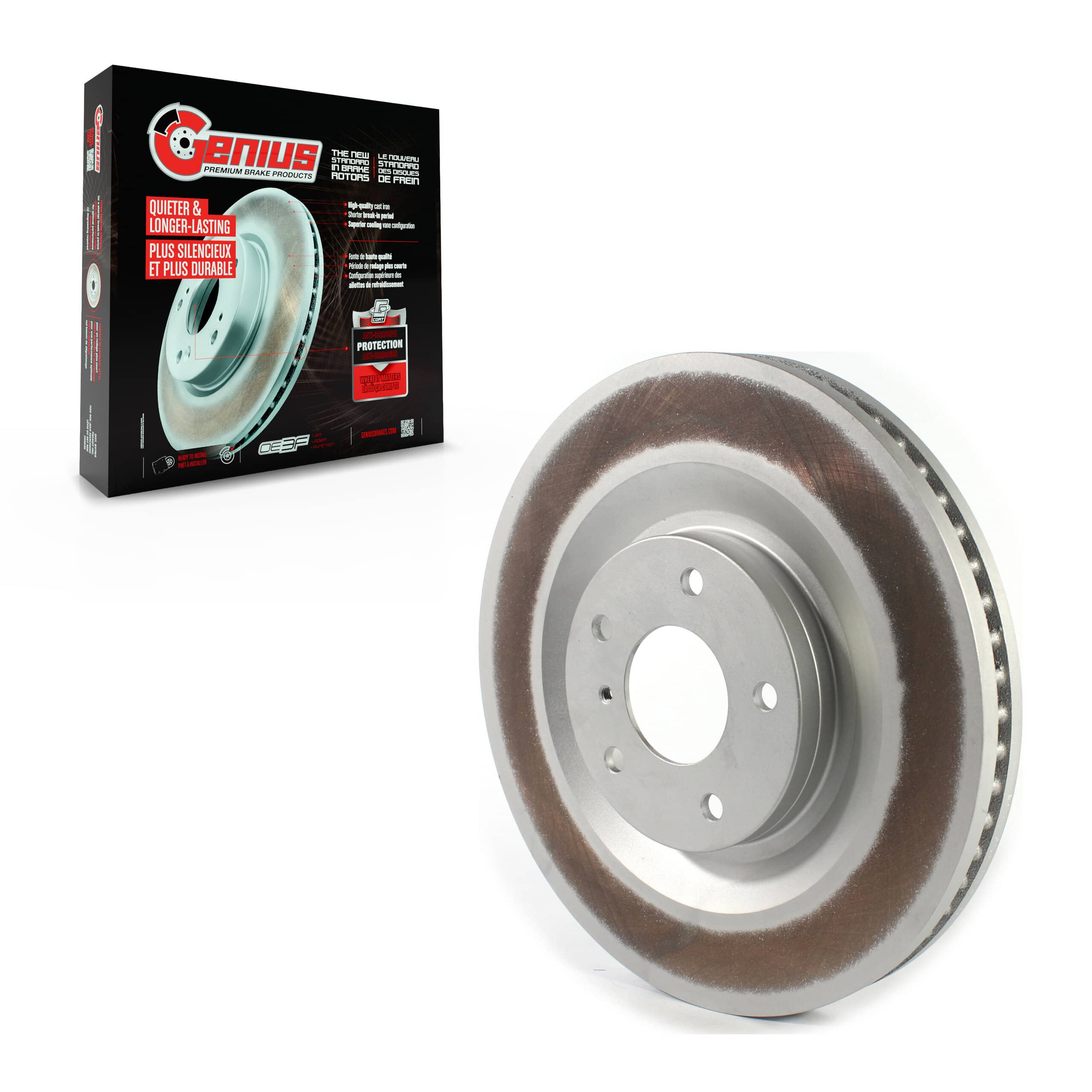 Genius - GCR-982431 - Front Disc Brake Rotor