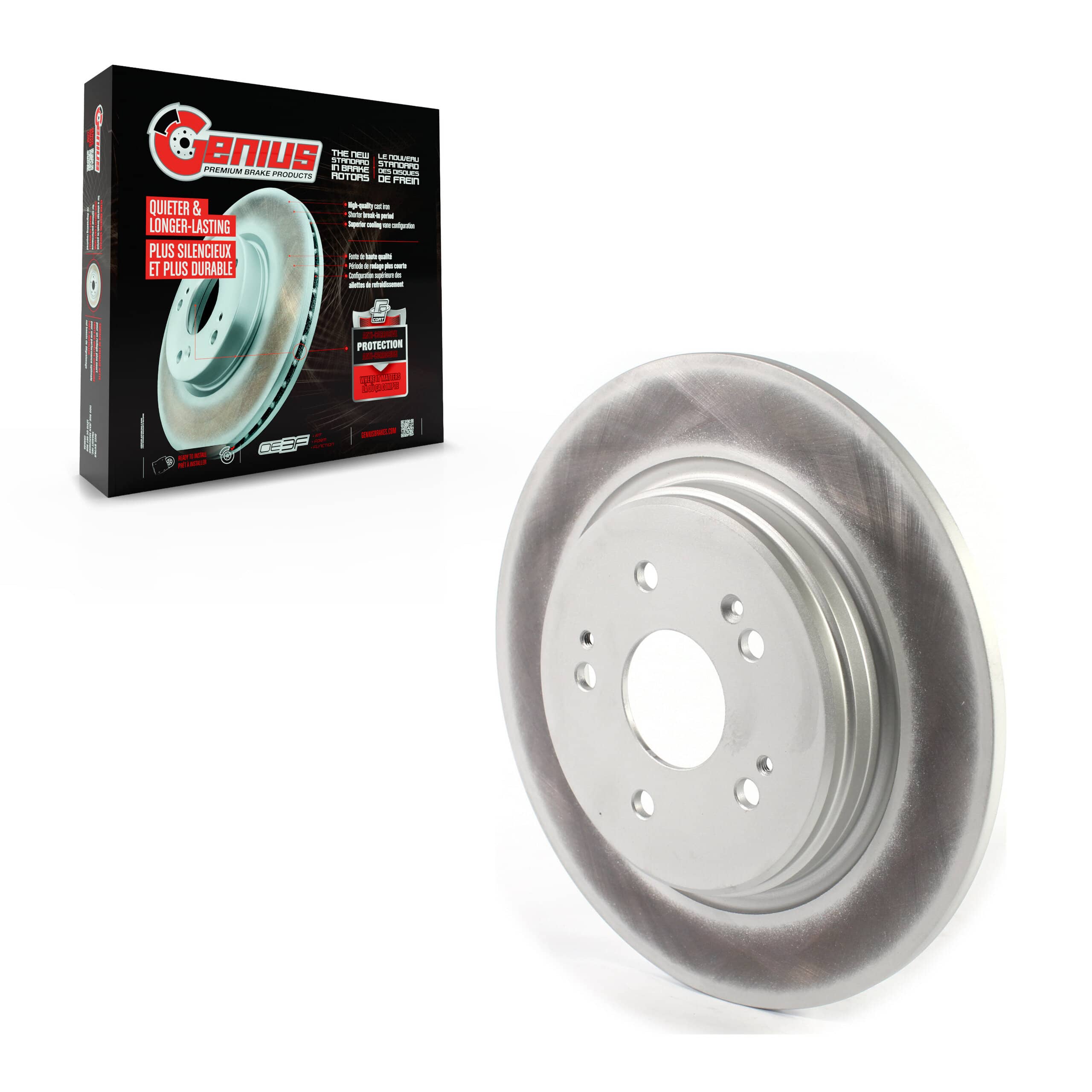 Genius - GCR-982434 - Rear Disc Brake Rotor