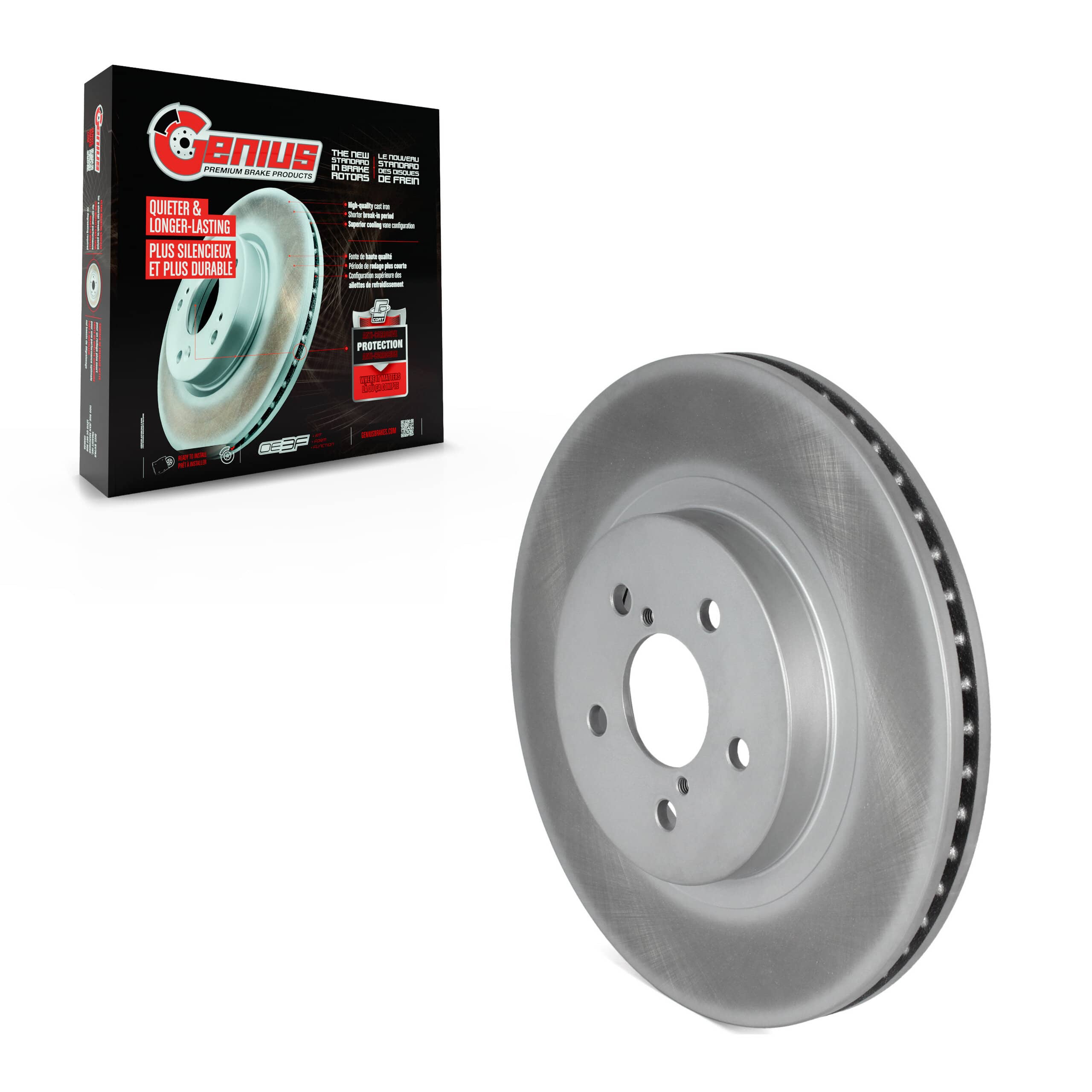 Genius - GCR-982487 - Front Disc Brake Rotor