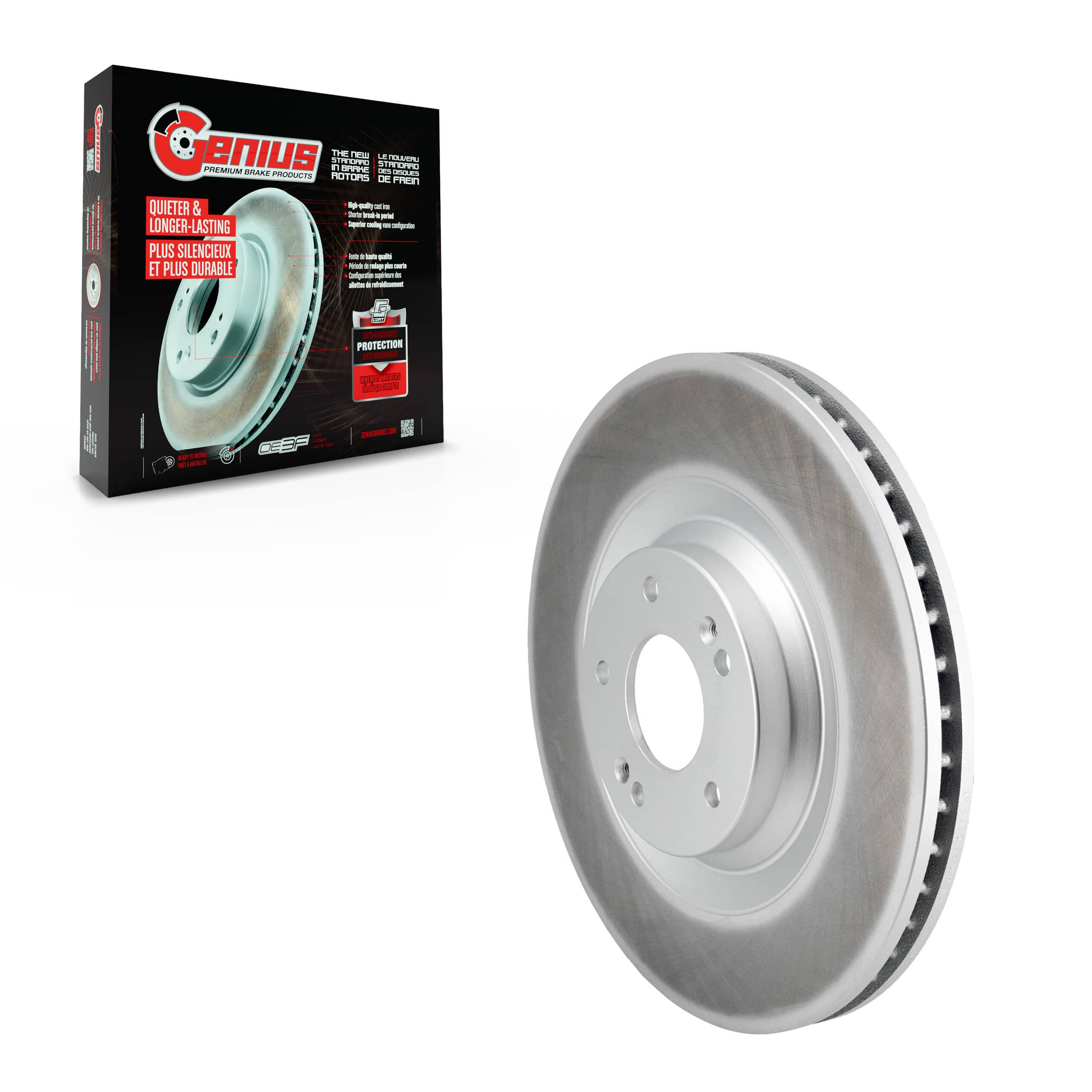 Genius - GCR-982562 - Front Disc Brake Rotor