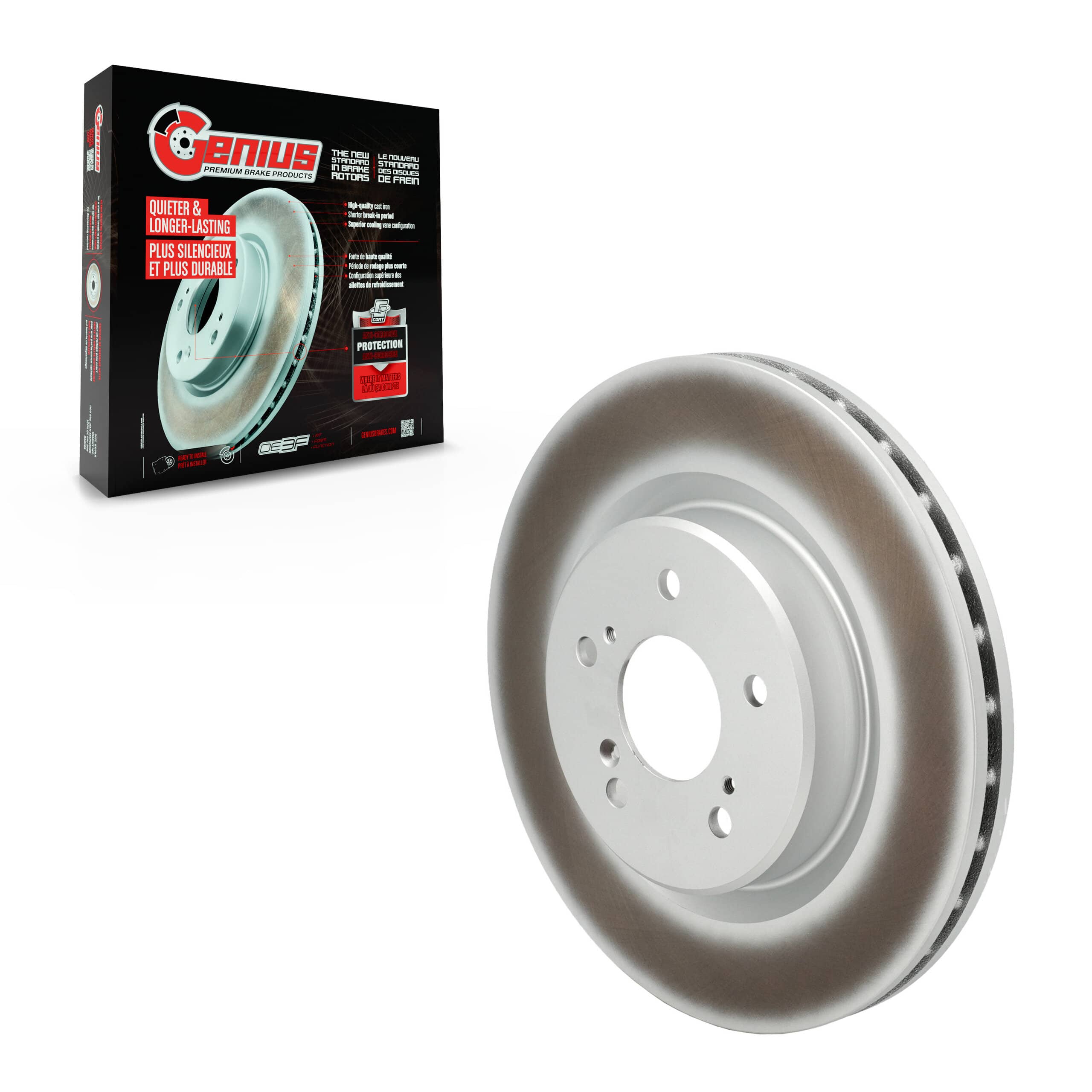 Genius - GCR-982753 - Front Disc Brake Rotor
