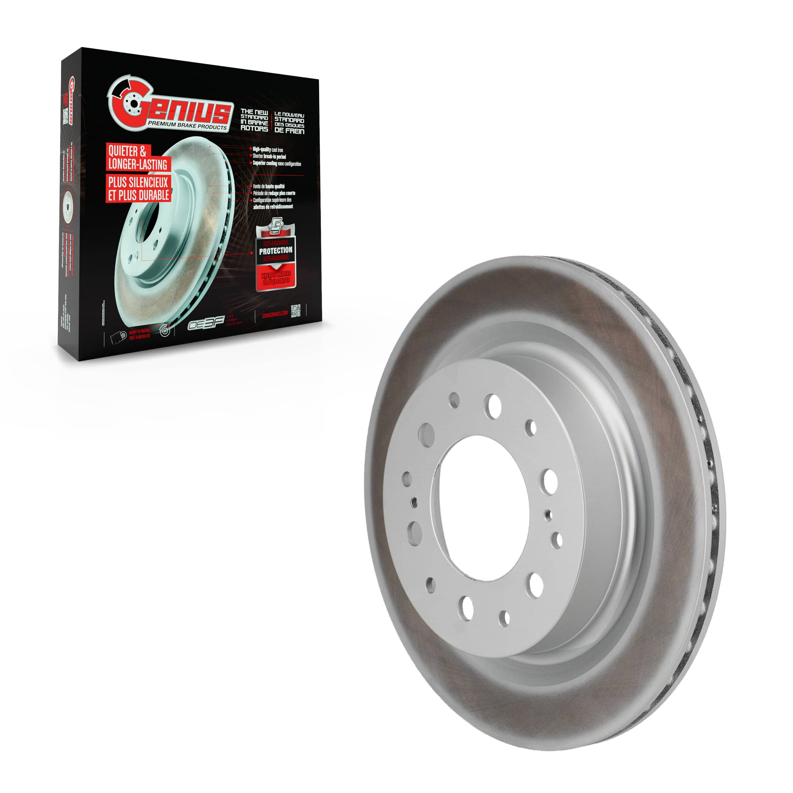 Genius - GCR-982853 - Rear Disc Brake Rotor