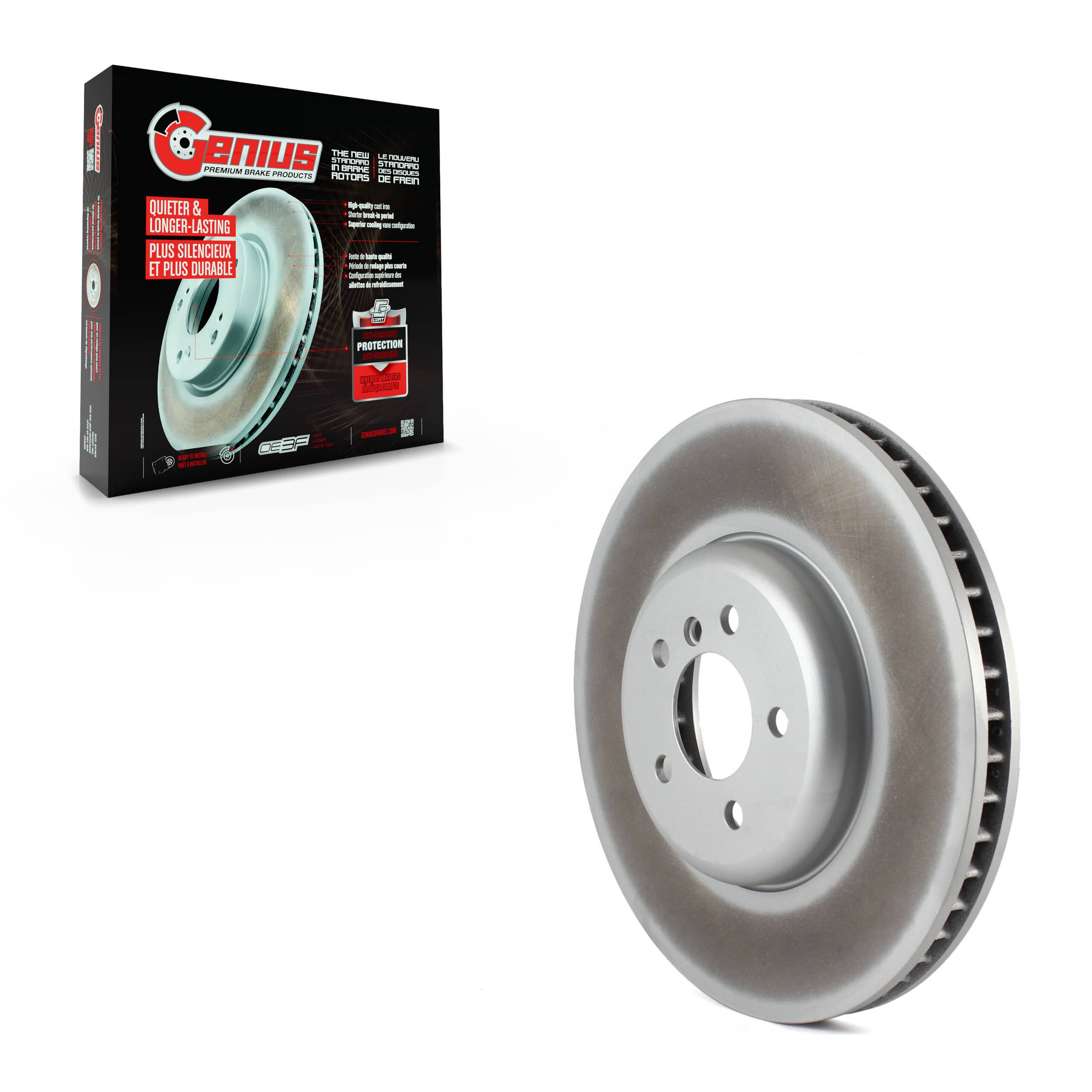 Genius - GCR-G8247 - Front Left Disc Brake Rotor