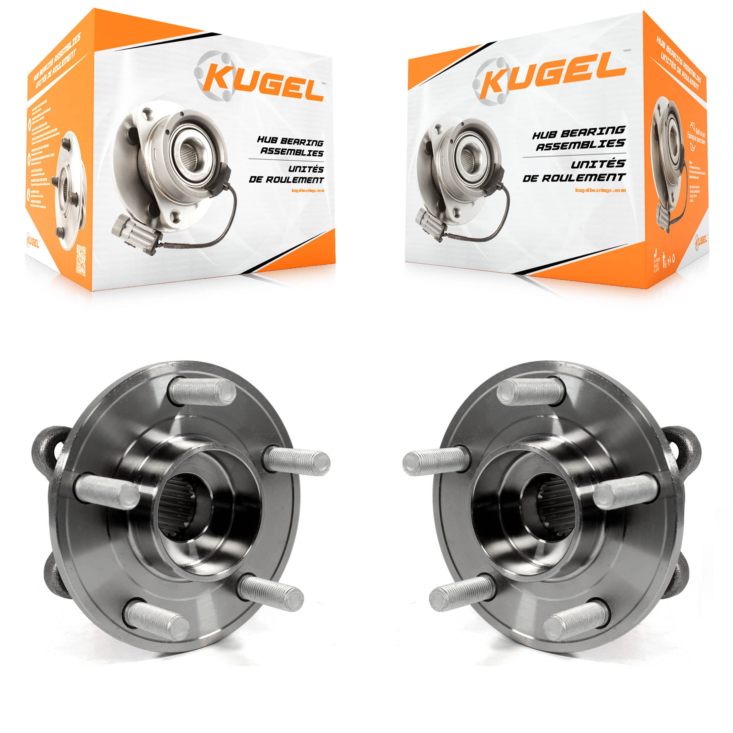 Kugel - K70-100242 - Front Wheel Bearing and Hub Assembly Kits