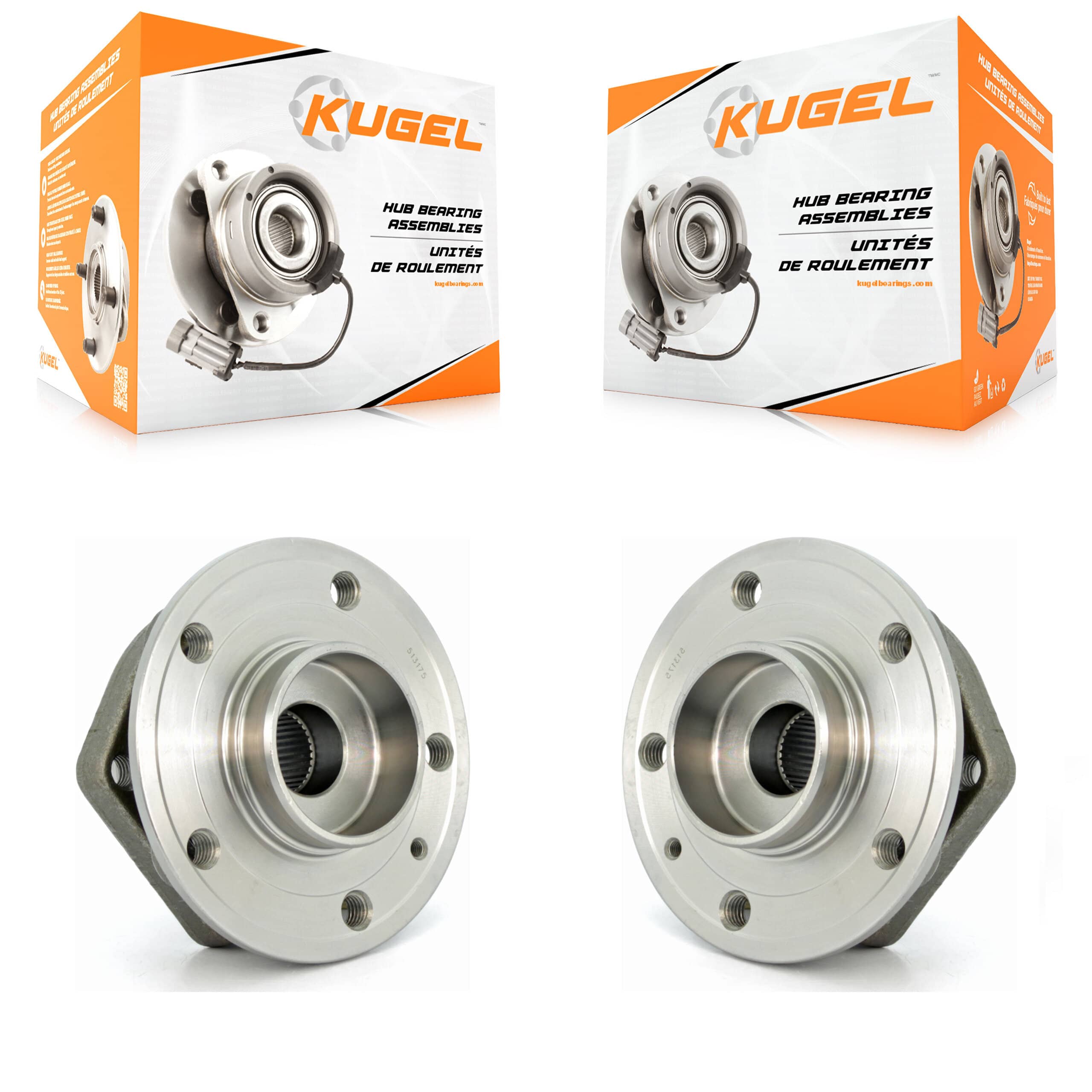 Kugel - K70-100269 - Front Wheel Bearing and Hub Assembly Kits