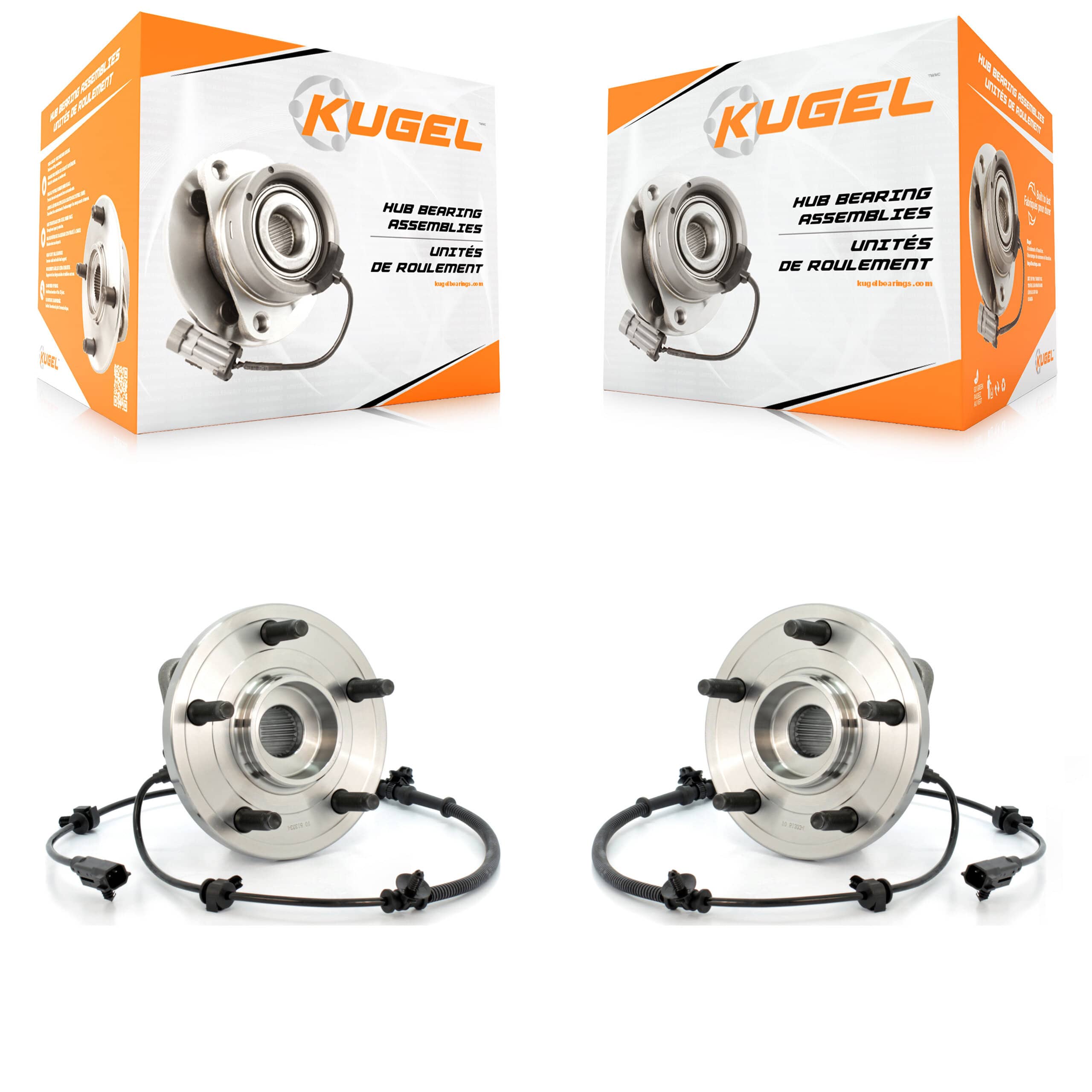 Kugel - K70-100302 - Front Wheel Bearing and Hub Assembly Kits