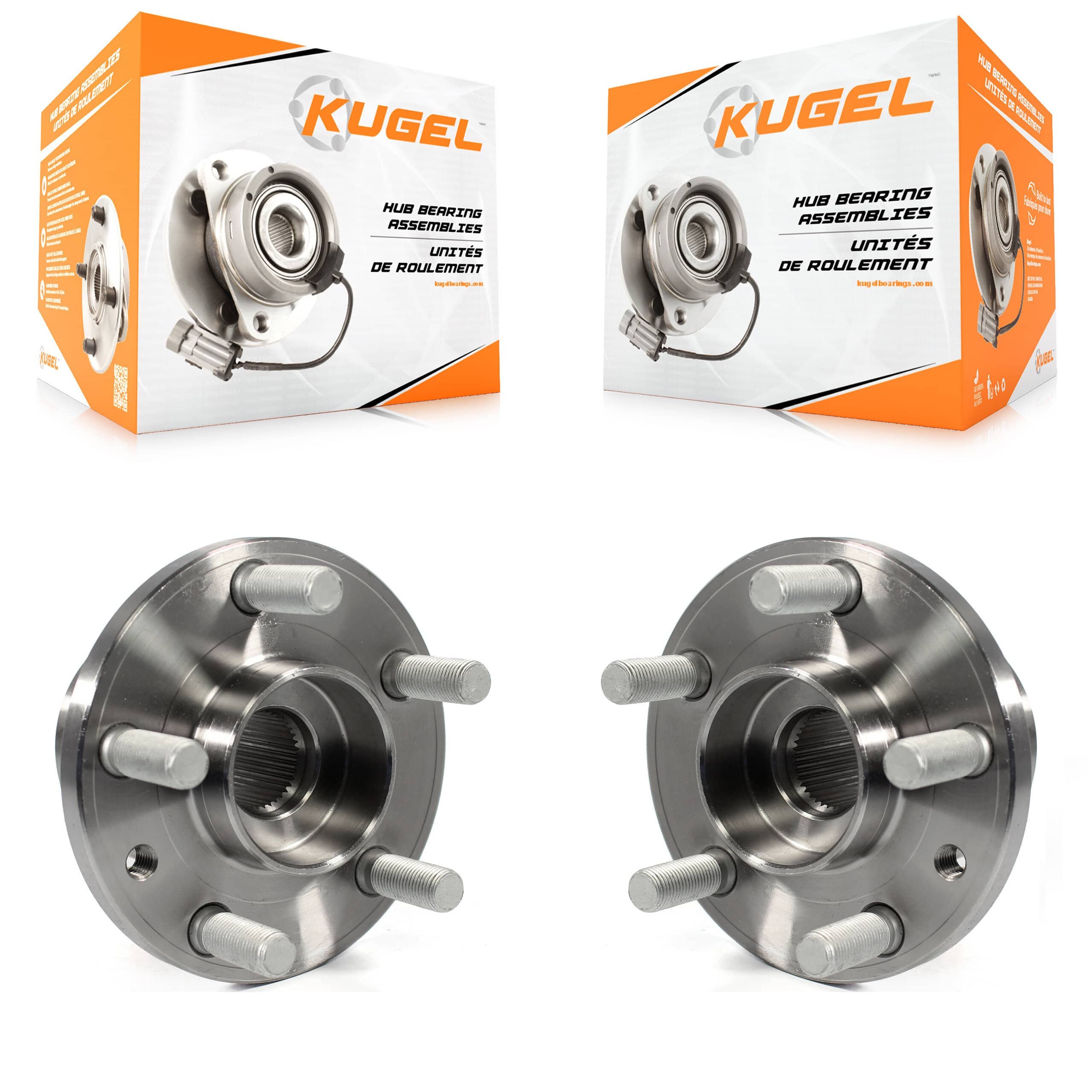 Kugel - K70-100360 - Front Wheel Bearing and Hub Assembly Kits