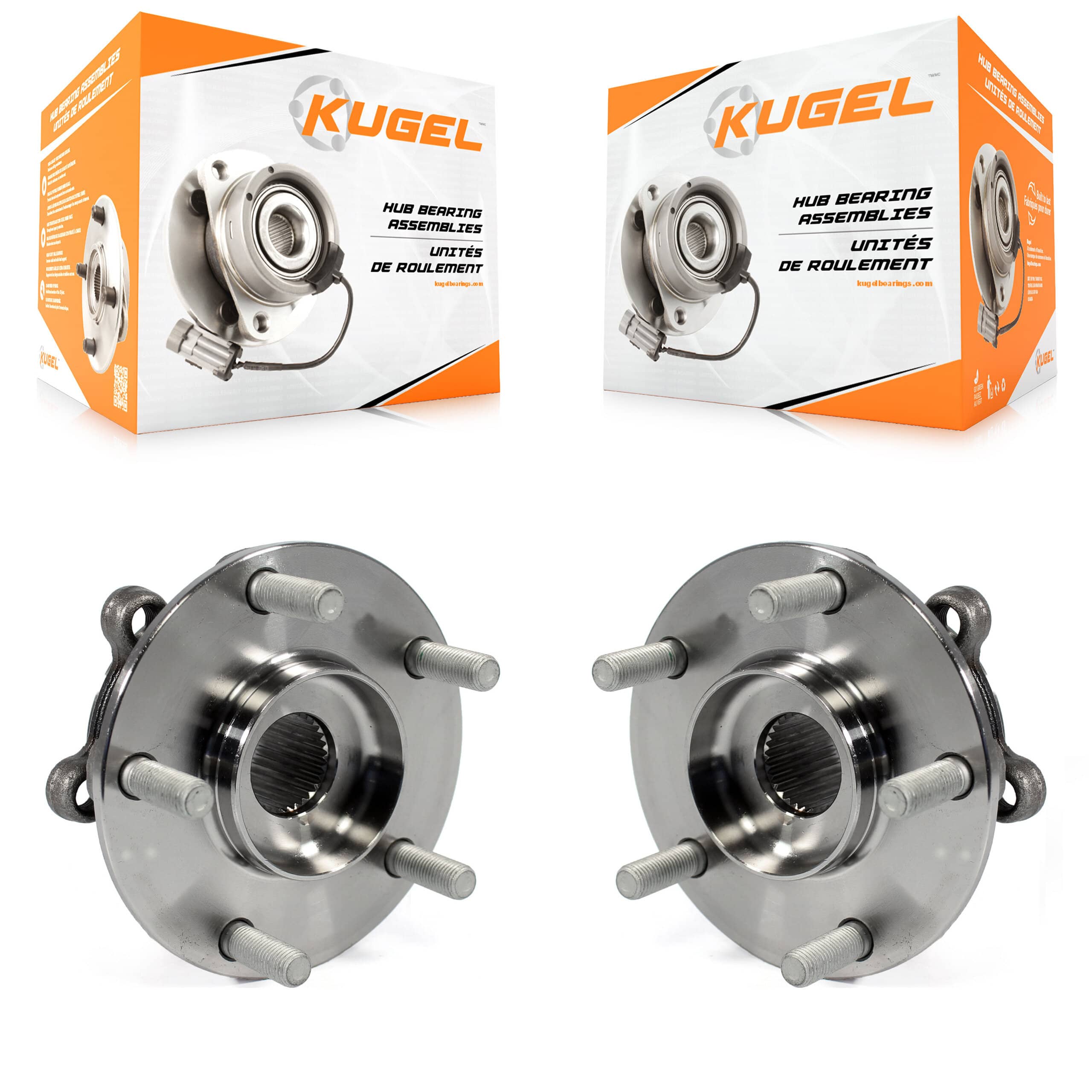 Kugel - K70-100364 - Front Wheel Bearing and Hub Assembly Kits