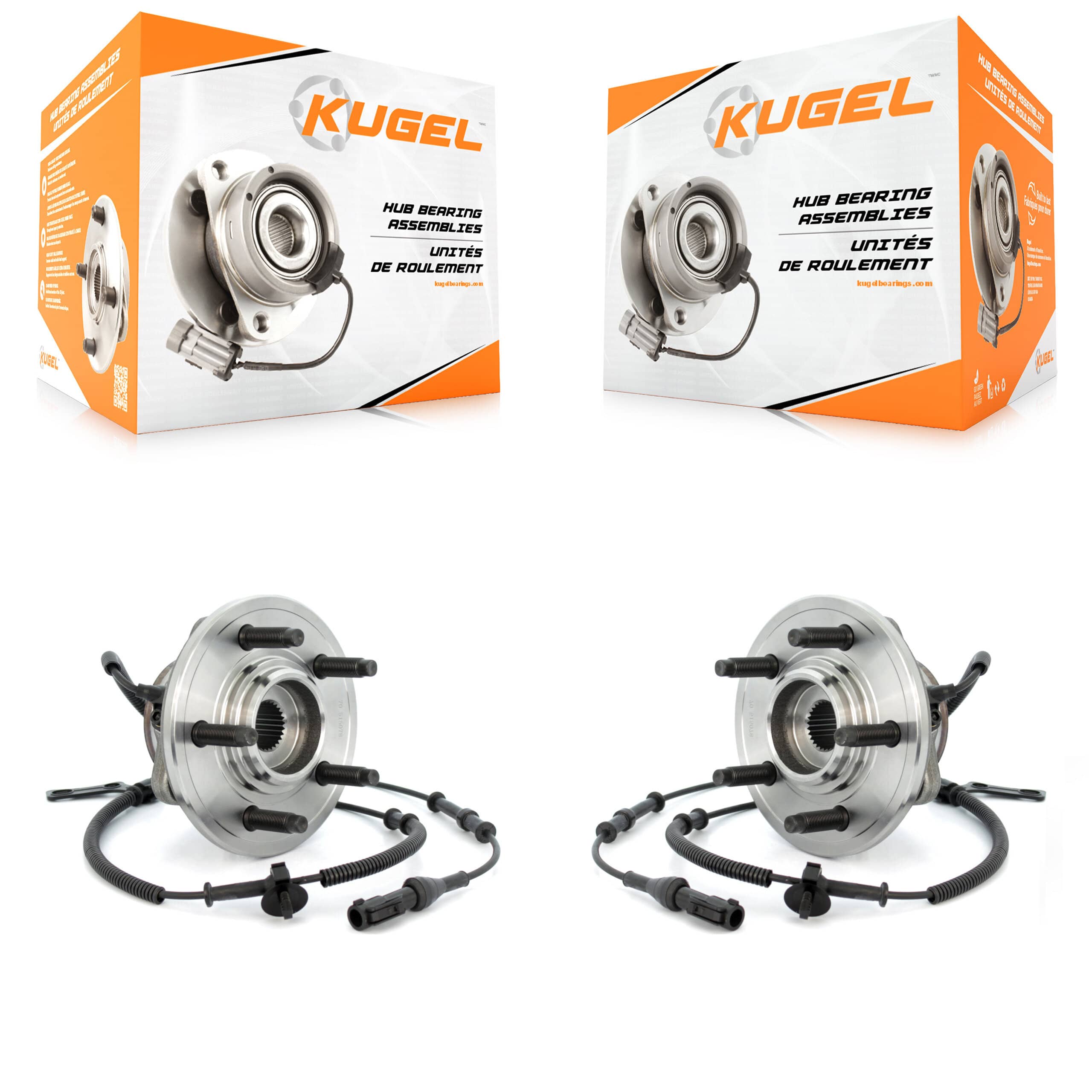 Kugel - K70-100414 - Front Wheel Bearing and Hub Assembly Kits