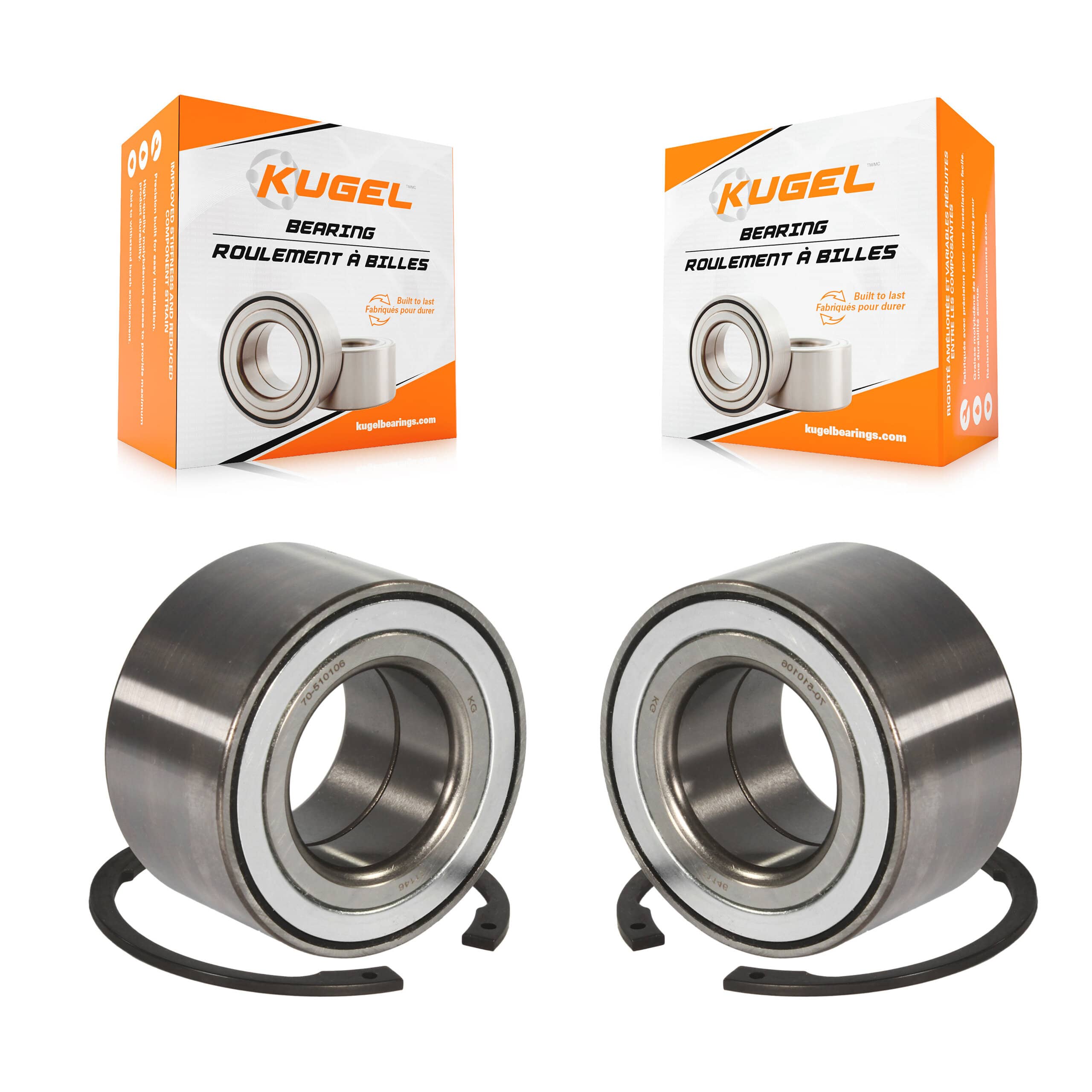 Kugel - K70-100542 - Front Wheel Bearing Kits