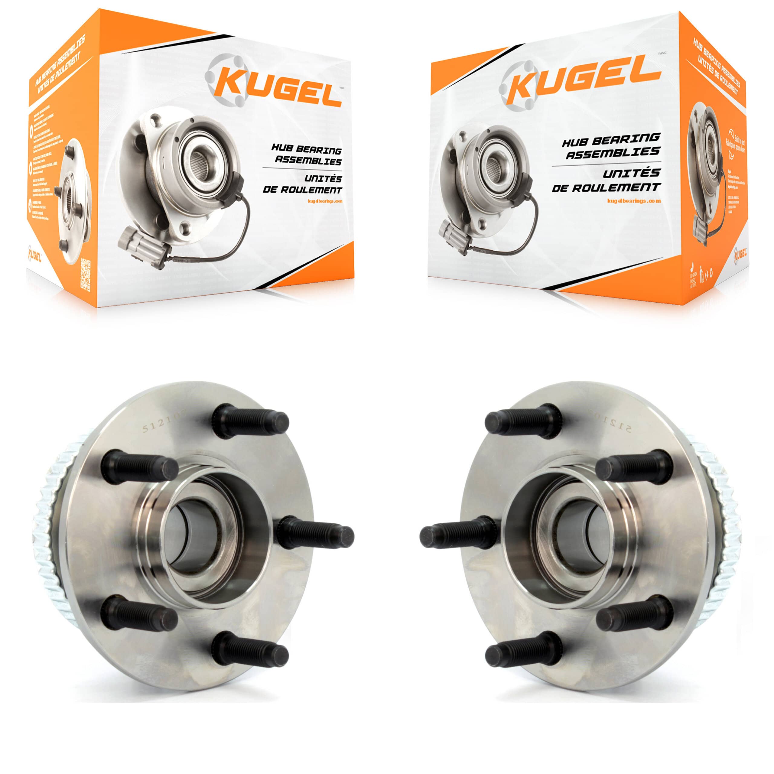 Kugel - K70-100567 - Rear Wheel Bearing and Hub Assembly Kits
